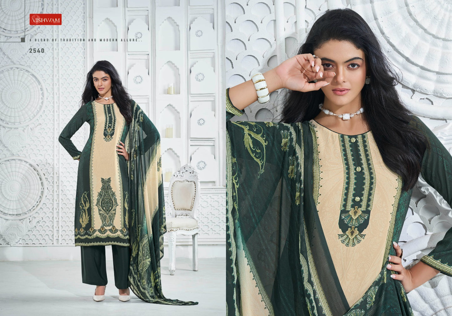 Cafe Latte Vol 24 Vishwam Fabrics Pant Style Suits Manufacturer Ahmedabad