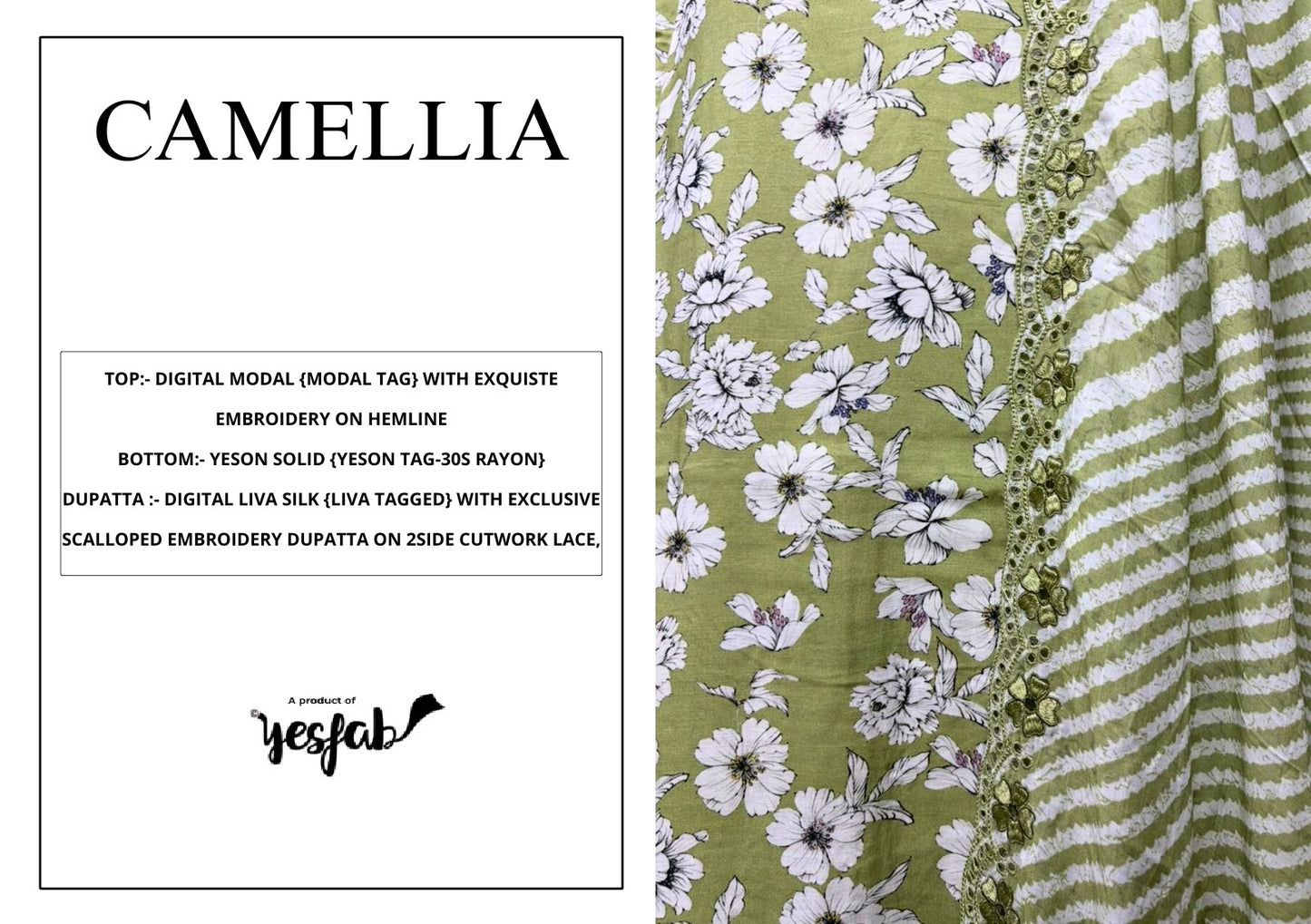 Camellia Yesfab Modal Pant Style Suits Manufacturer Gujarat