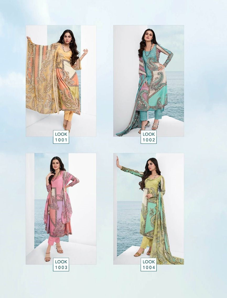 Cara Yesfab Modal Silk Pant Style Suits Wholesaler India