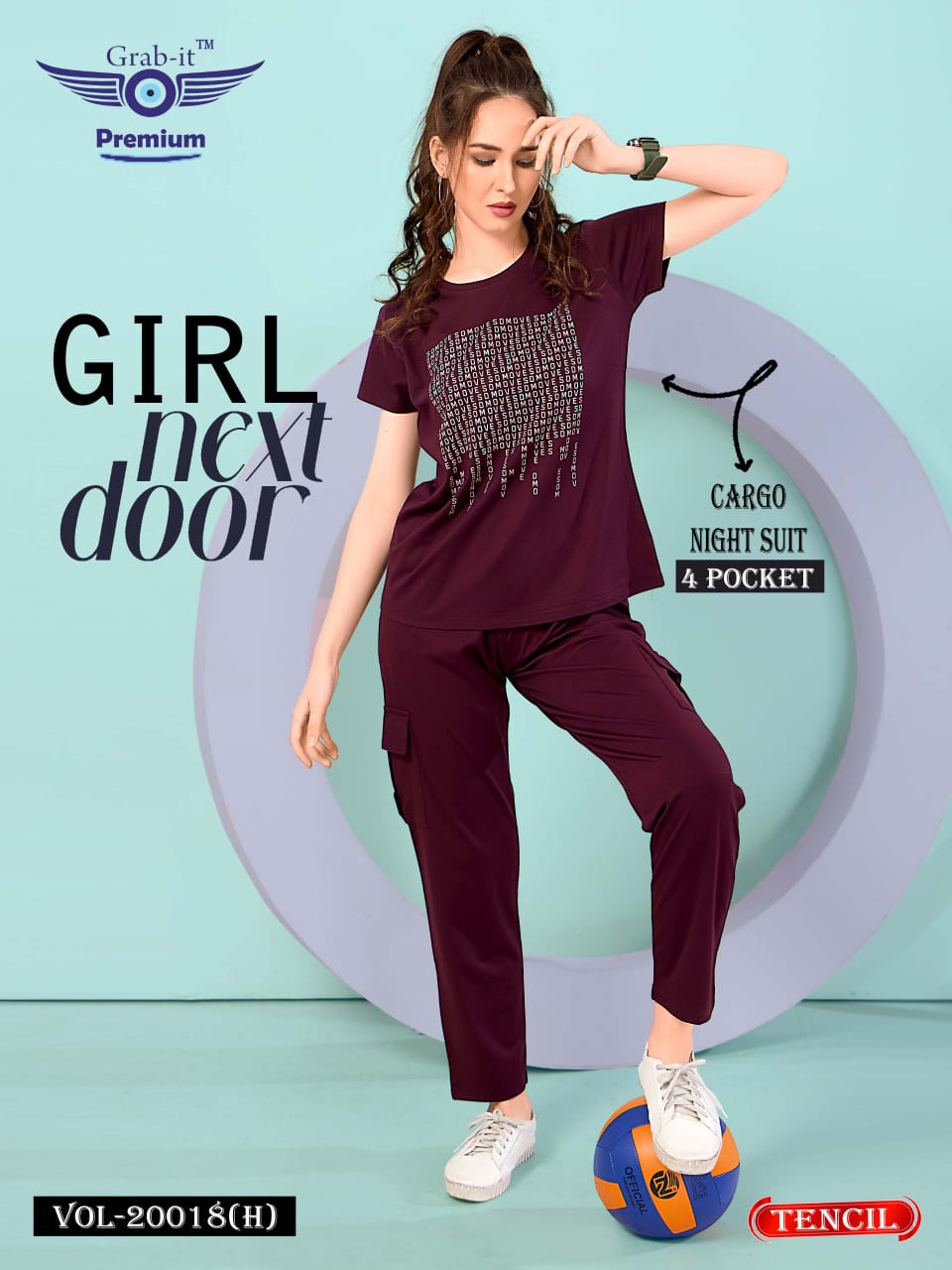 Cargo Vol 20018 H Grab It Tencil Pyjama Night Suits Supplier India