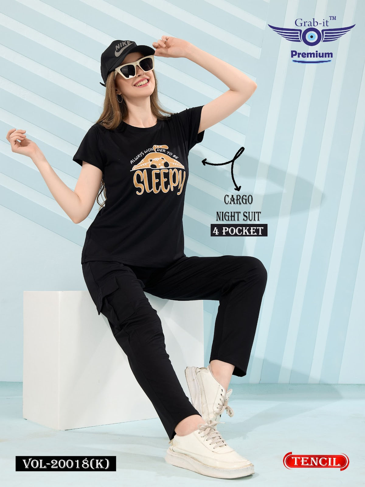 Cargo Vol 20018 K Grab It Tencil Pyjama Night Suits Supplier India