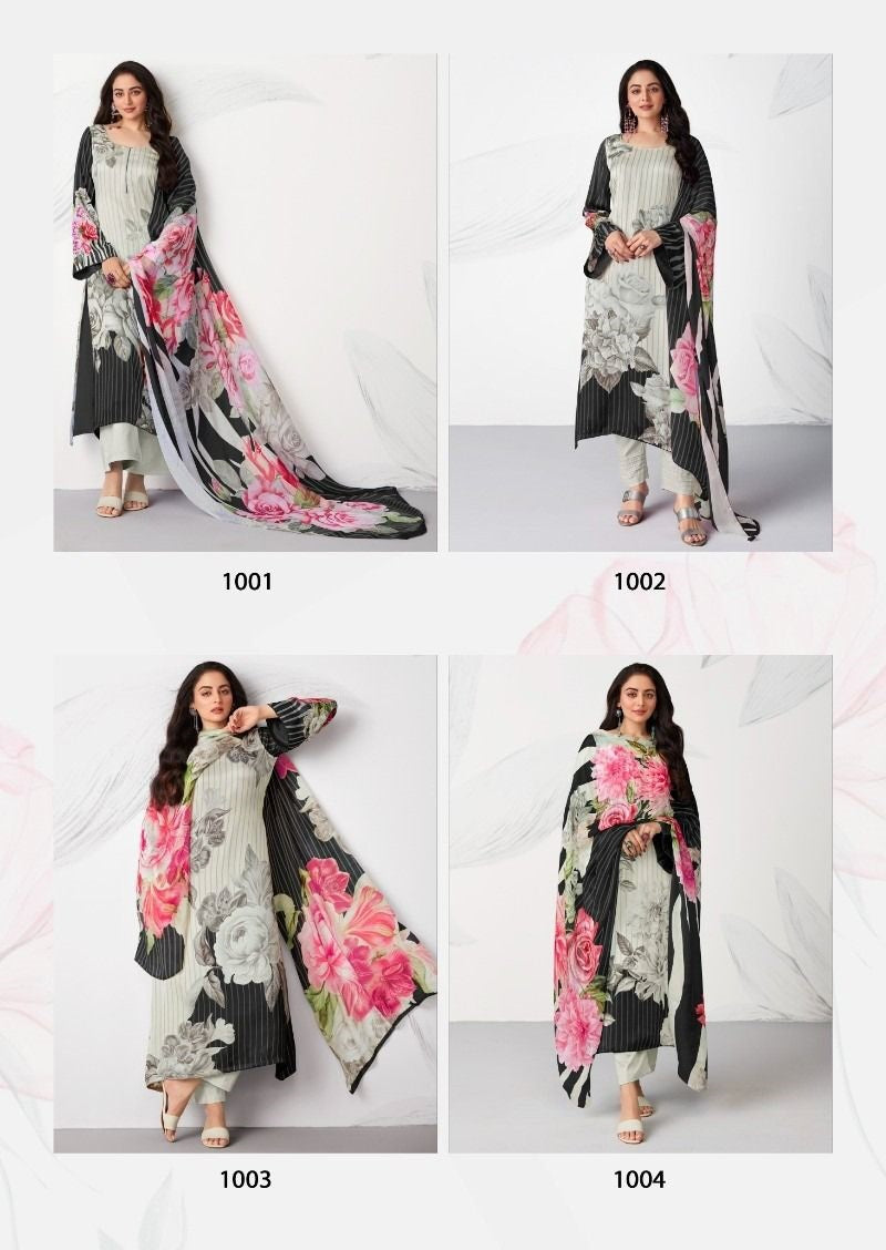 Carnation Yesfab Silk Plazzo Style Suits