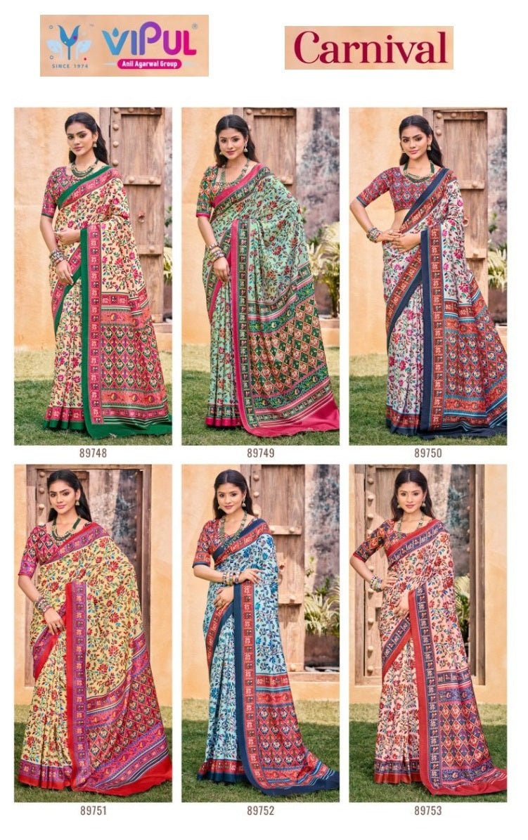 Amrapali Vol 3 Vipul Cotton Sarees Manufacturer Ahmedabad