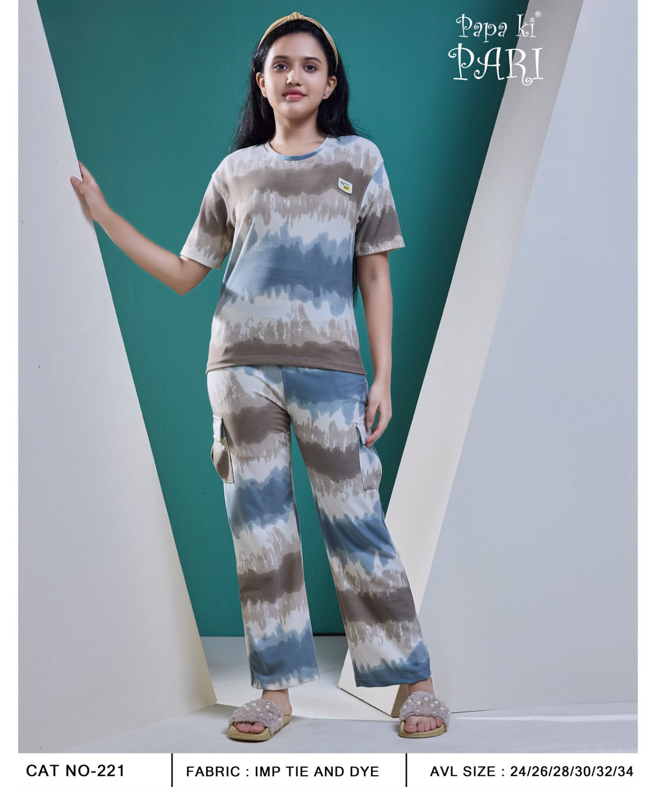 Cat 221 Papa Ki Pari Imported Girls Cargo Set Supplier Ahmedabad