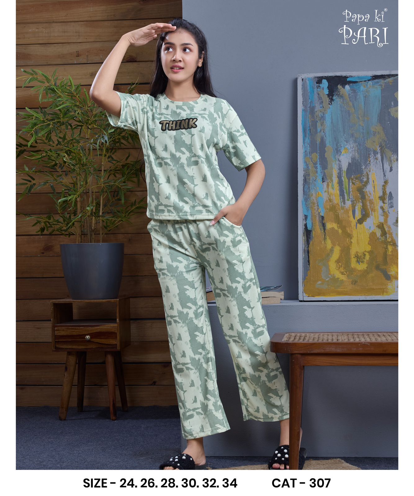 Cat 307 Papa Ki Pari Imported Girls Pant Set Wholesaler Ahmedabad