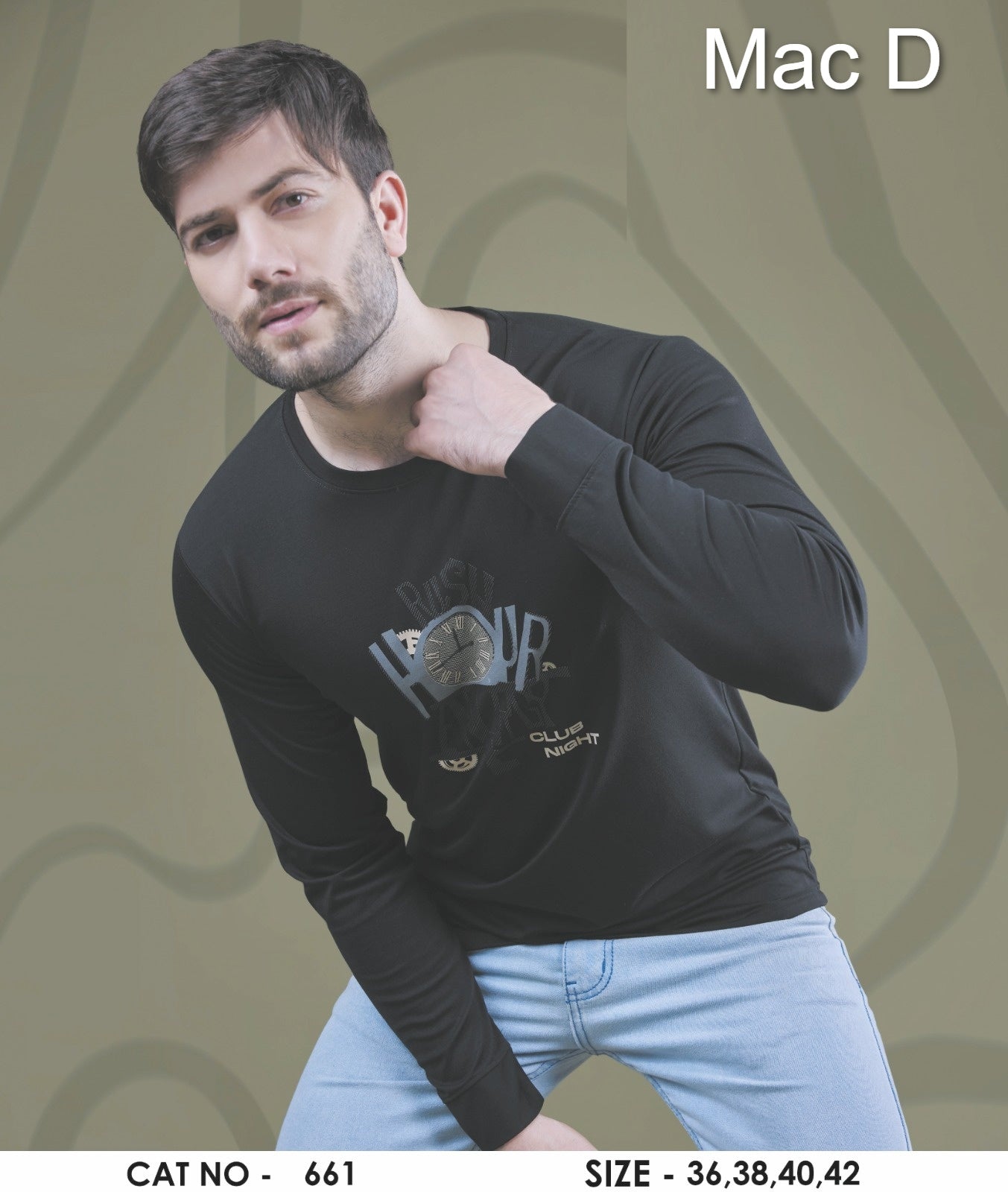 Cat No 661 Mac D Tencel Mens Tshirts Wholesale Rate