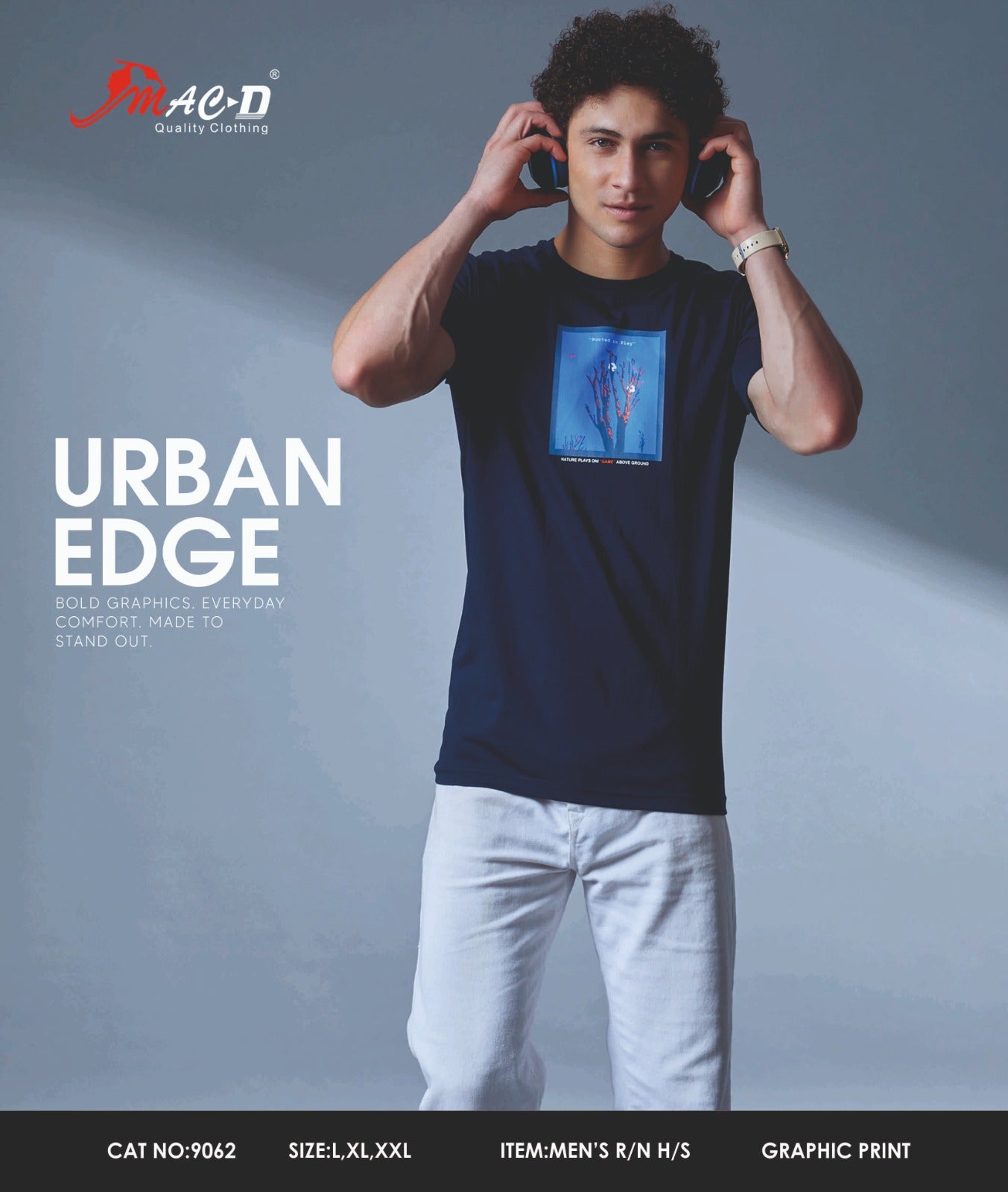 Cat No 9062 Mac D Cotton Mens Tshirts Manufacturer India