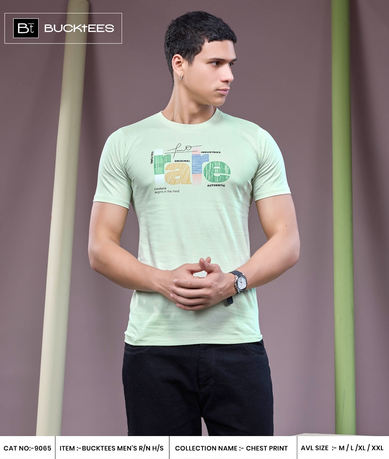 Cat No 9065 Bucktees Mens Tshirts Manufacturer