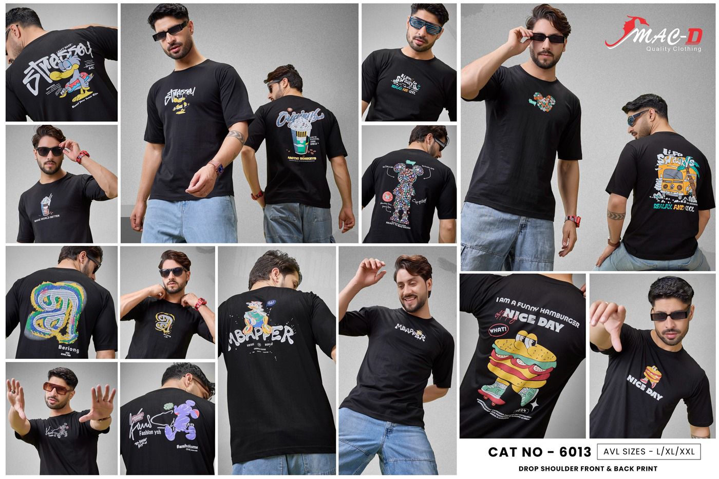 Cat No 6013 Mac D Cotton Mens Tshirts Manufacturer India
