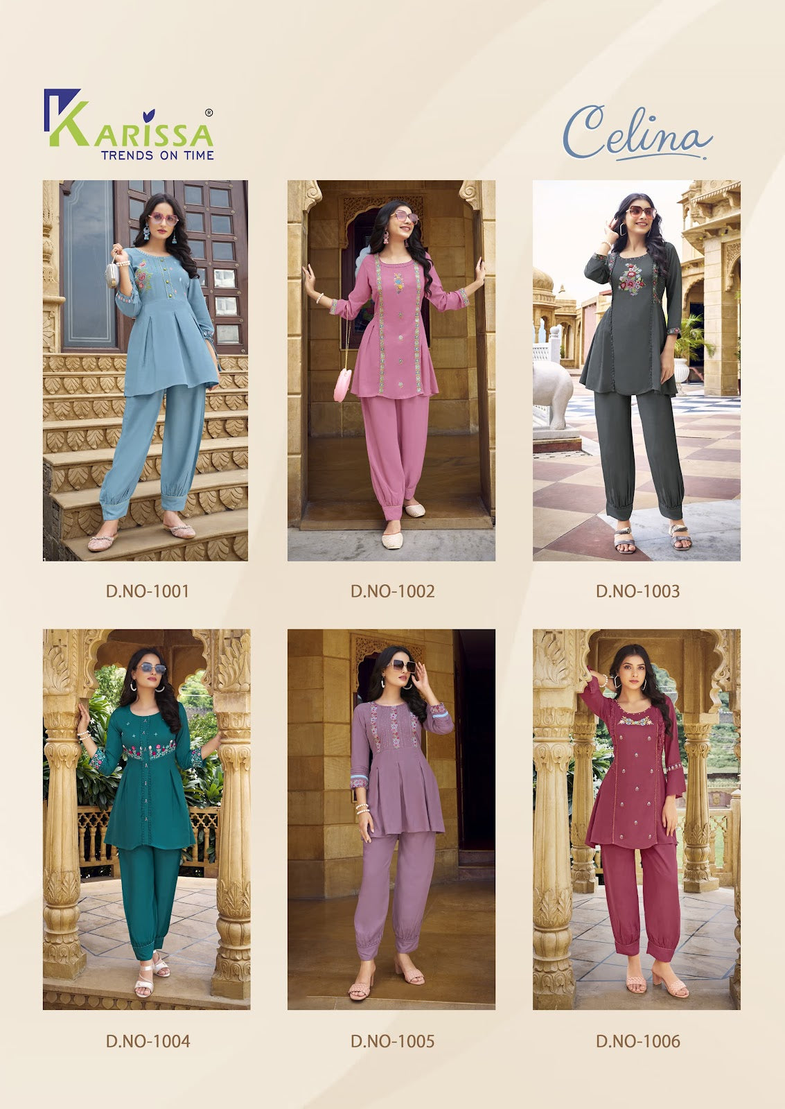 Celina Karissa Viscose Rayon Co Ord Set Wholesale Price