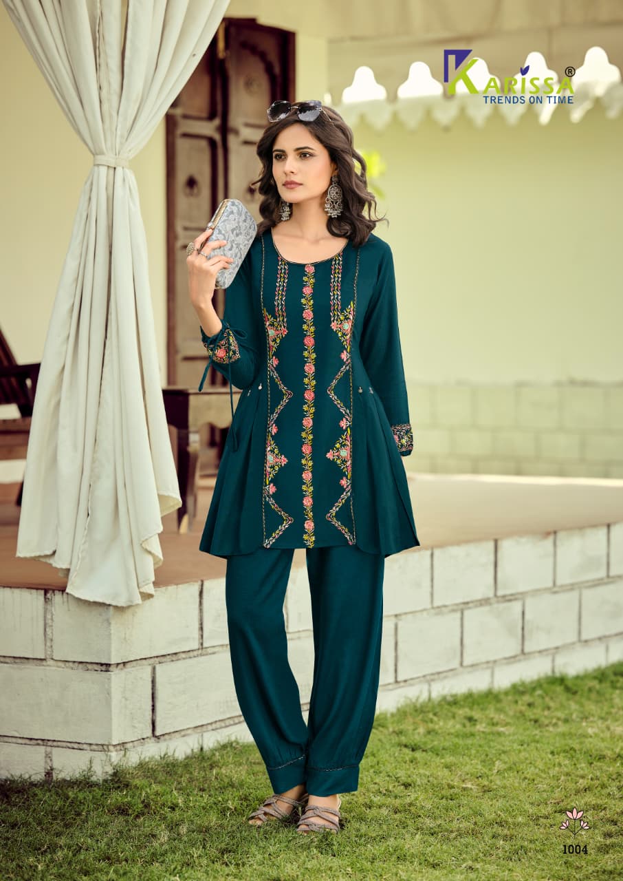 Celina Vol 3 Karissa Viscose Rayon Co Ord Set Wholesale Price