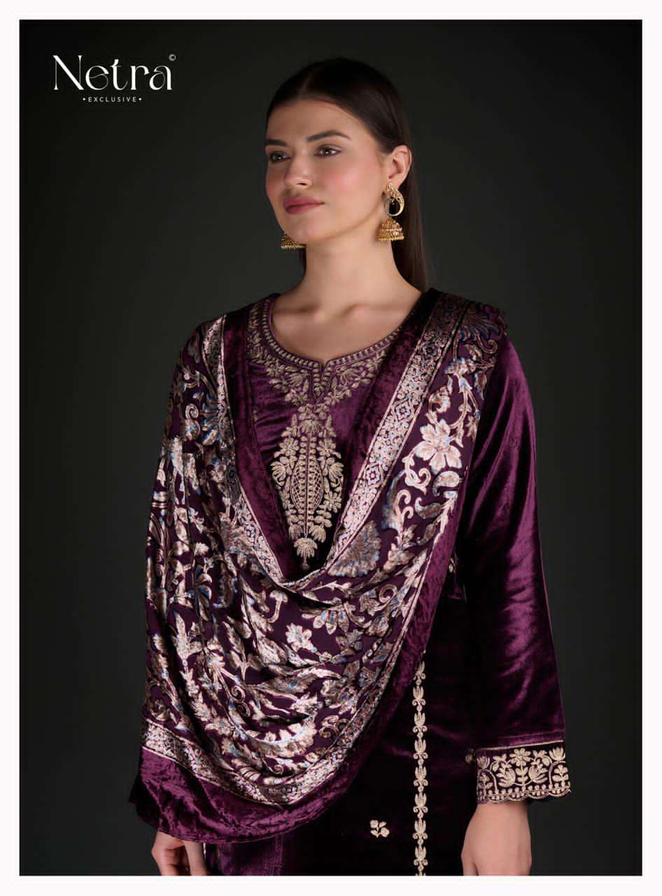 Chahak Netra Velvet Suits Manufacturer Ahmedabad