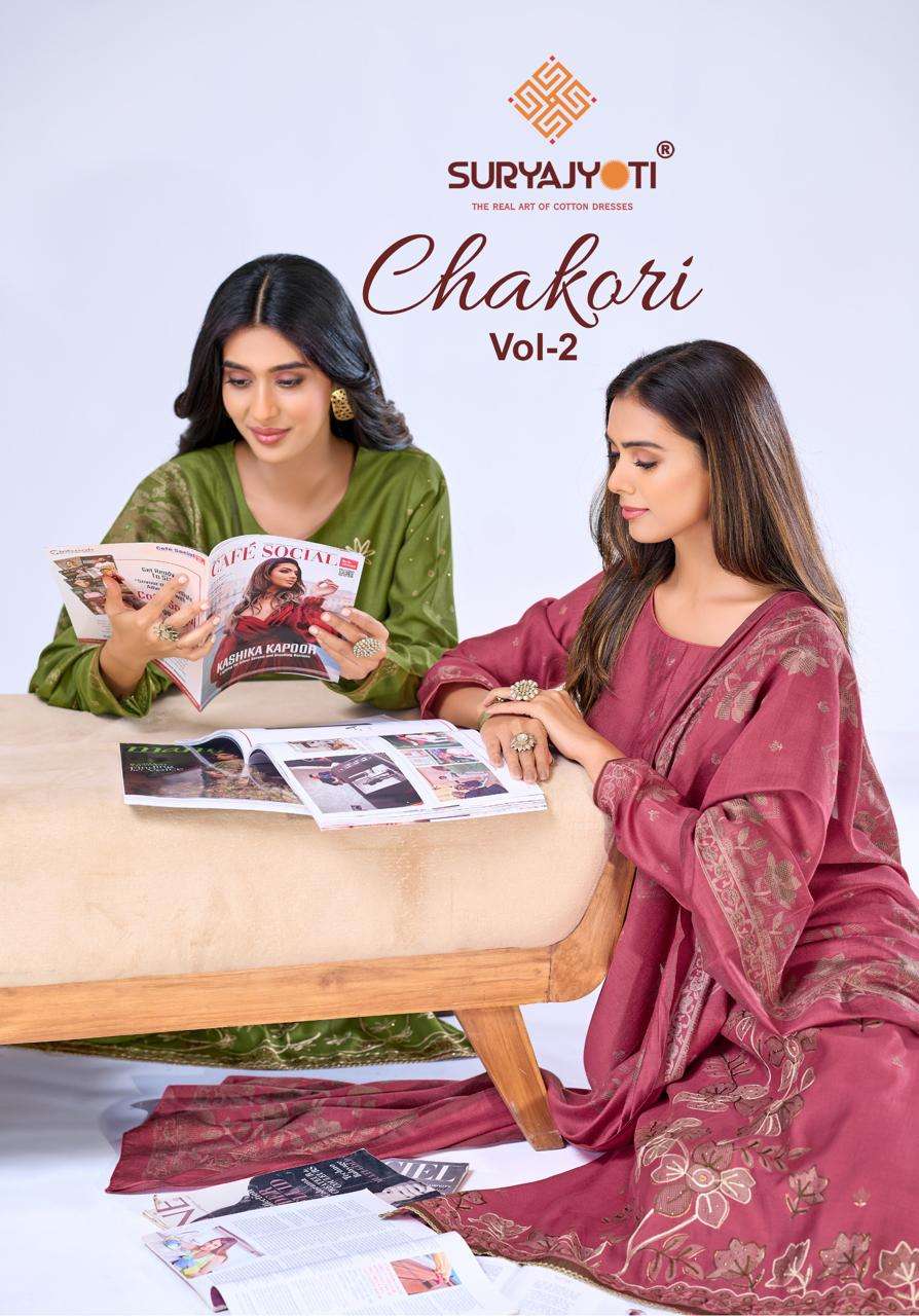 Chakori Vol 2 Suryajyoti Viscose Pant Style Suits Exporter