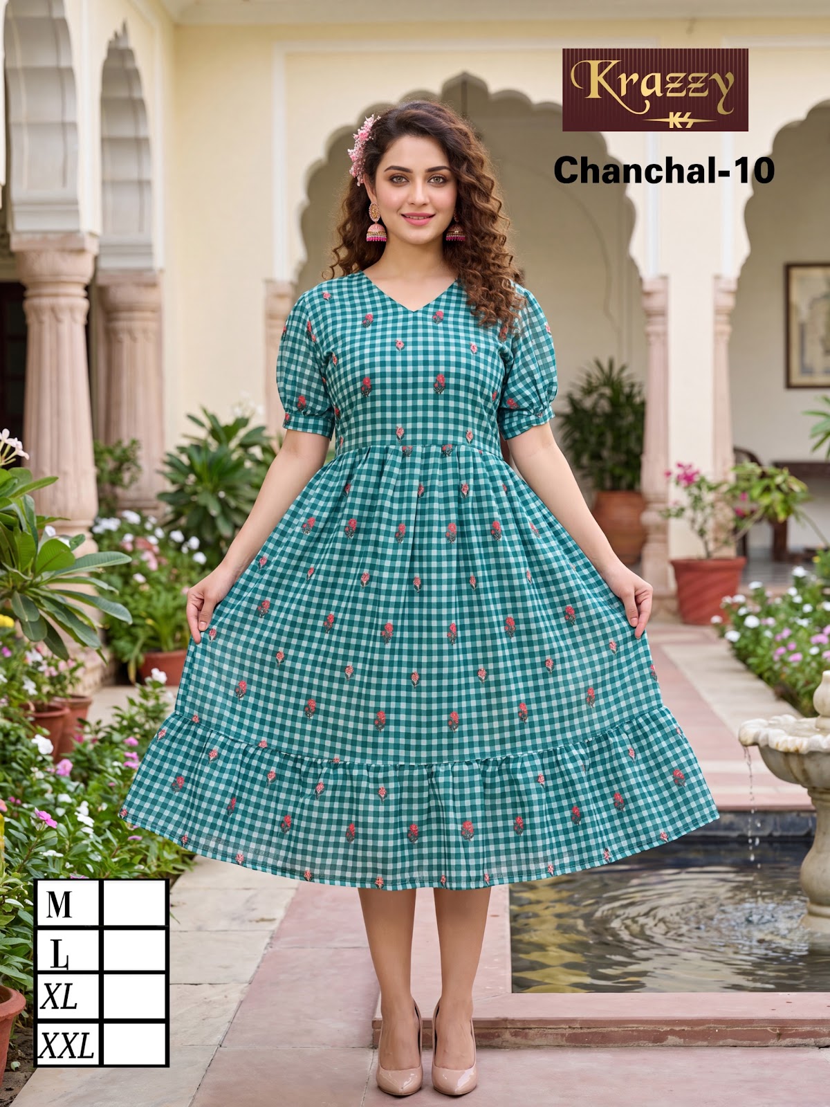 Chanchal Flair Kanha Linen Anarkali Kurtis Wholesale Rate