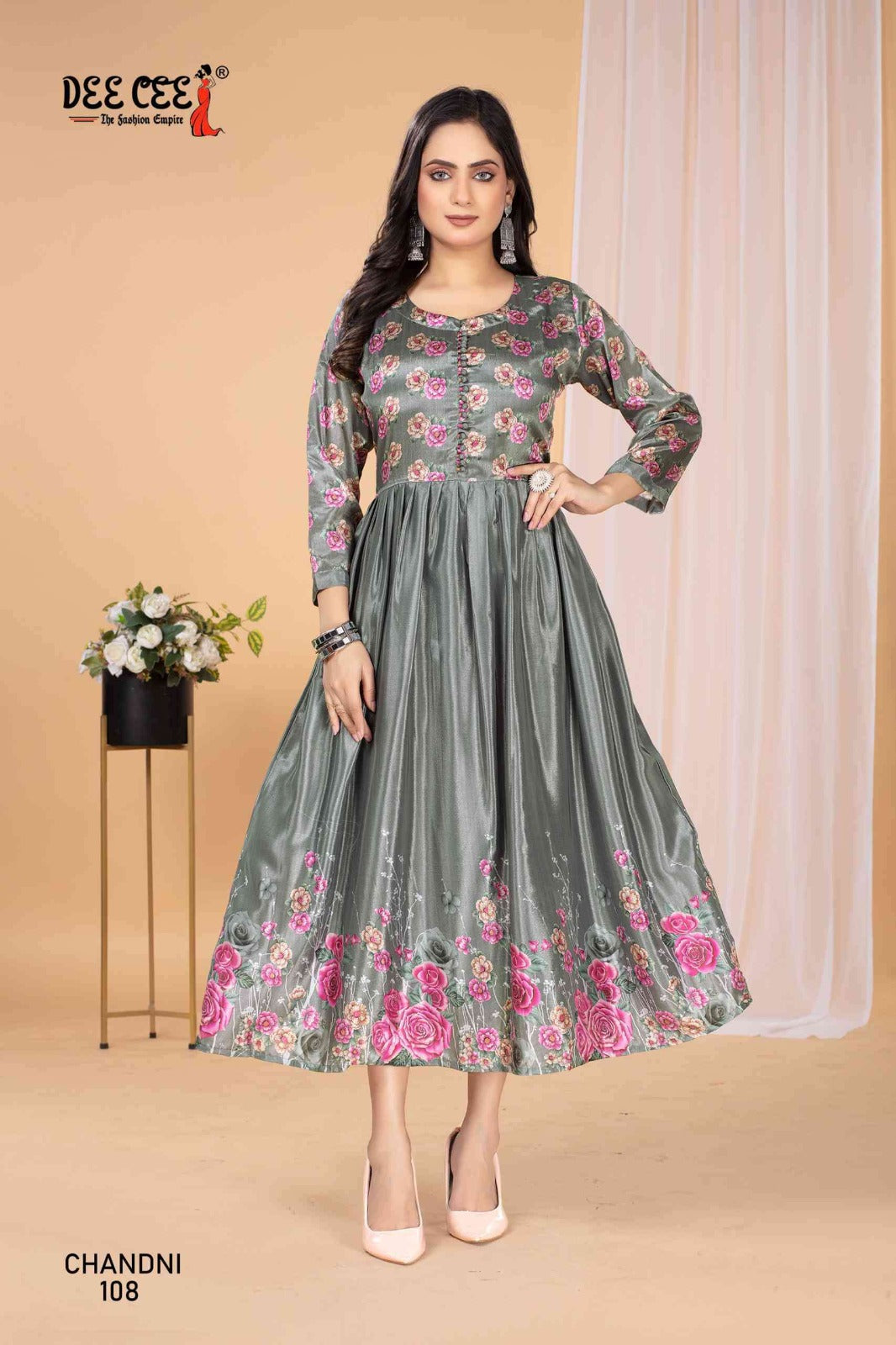 Chandni Deecee Silk Anarkali Kurtis Supplier