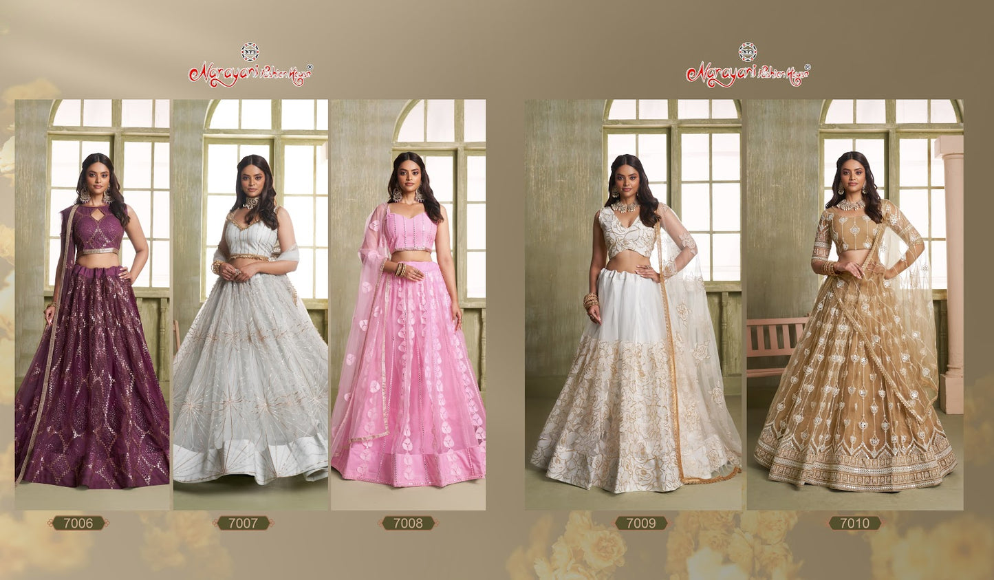 Chandrakala Vol -2 Narayani Fashion House Butterfly Net Lehenga Choli Wholesaler Gujarat