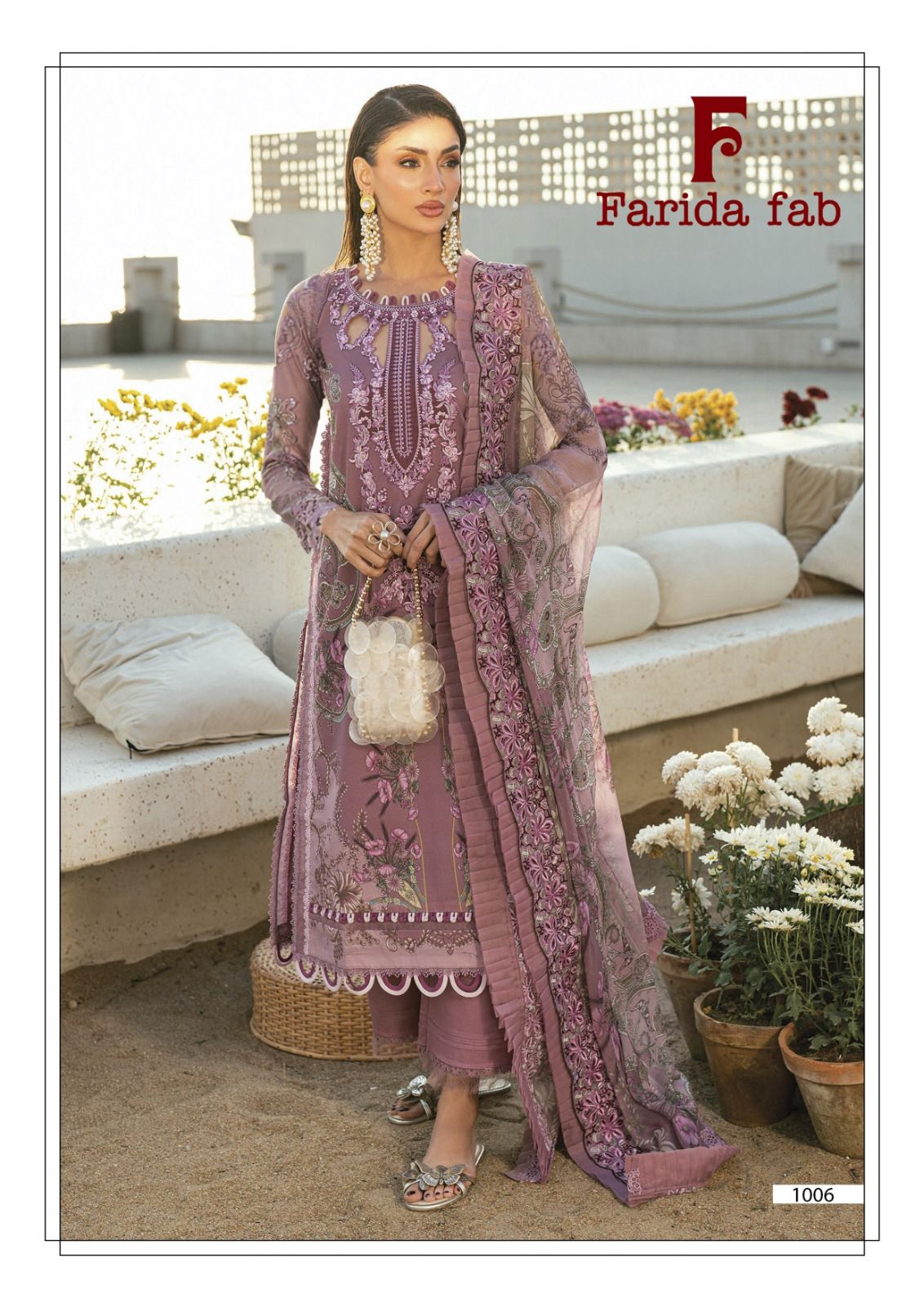 Charizma Luxury Lawn Collection Farida Fab Cotton Karachi Salwar Suits Manufacturer