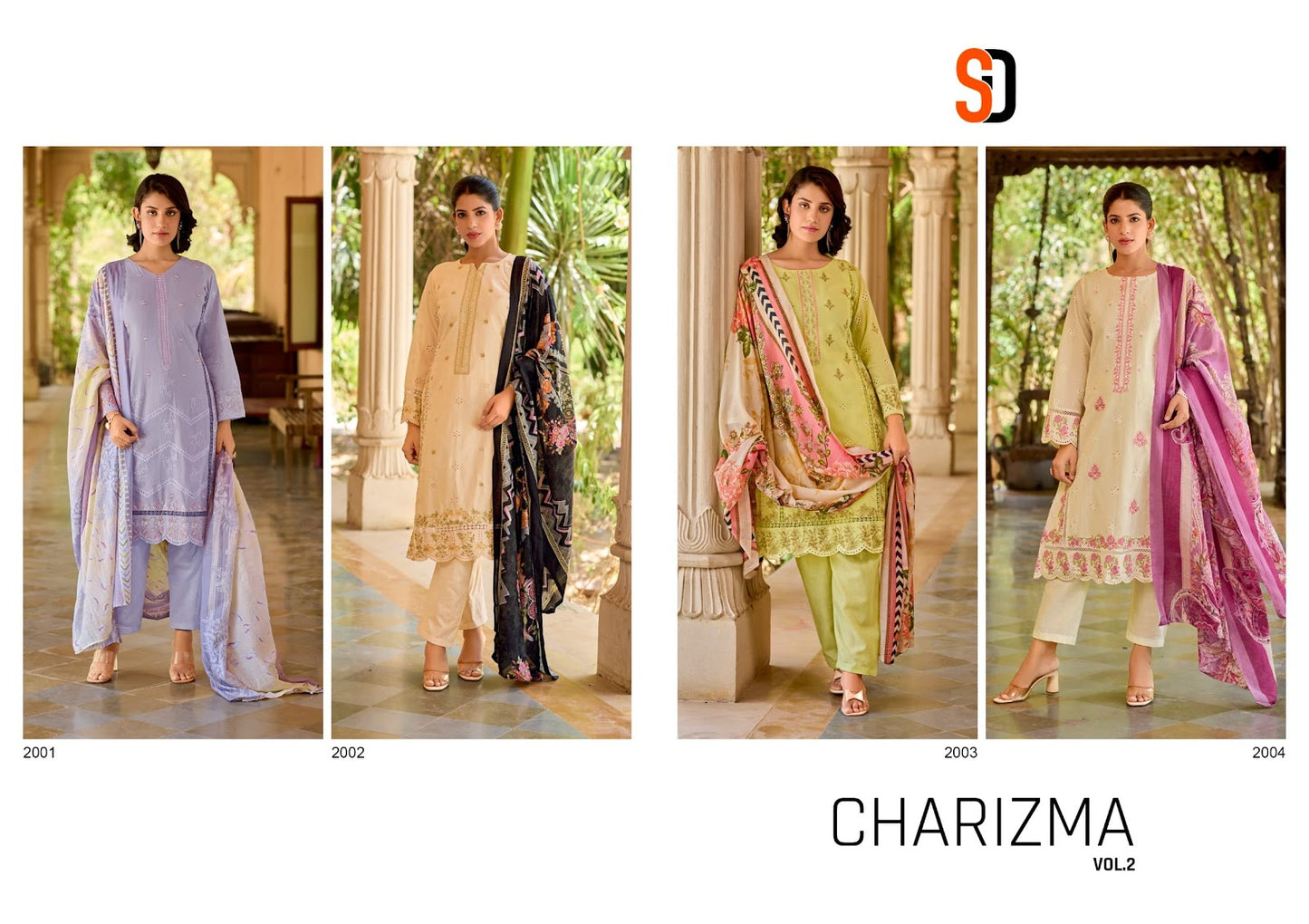 Charizma Vol 2 Shraddha Designer Pure Cotton Pakistani Salwar Suits Exporter Gujarat