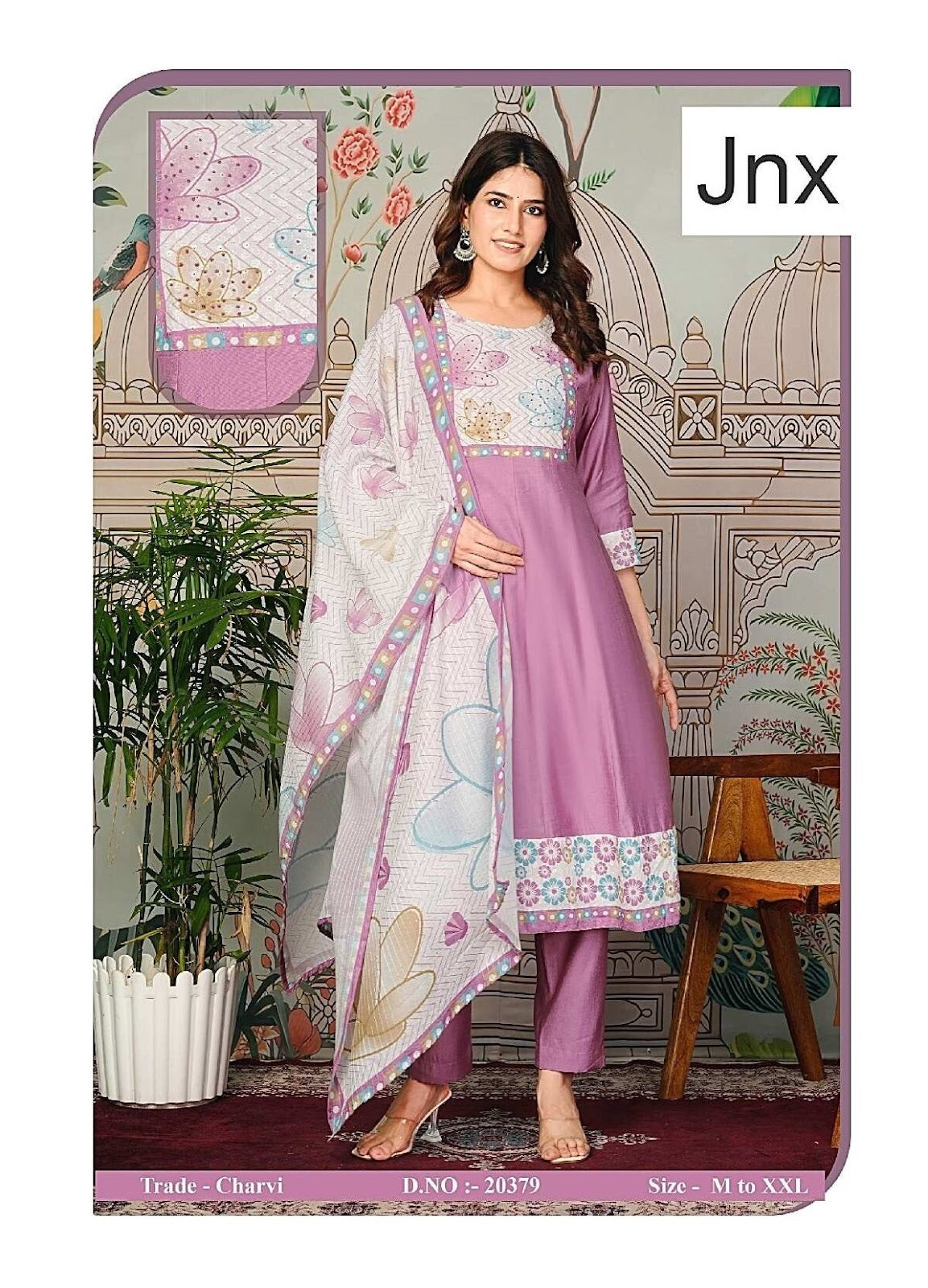 Charvi With Pocket Jnx Vertican Readymade Anarkali Suits Exporter Gujarat