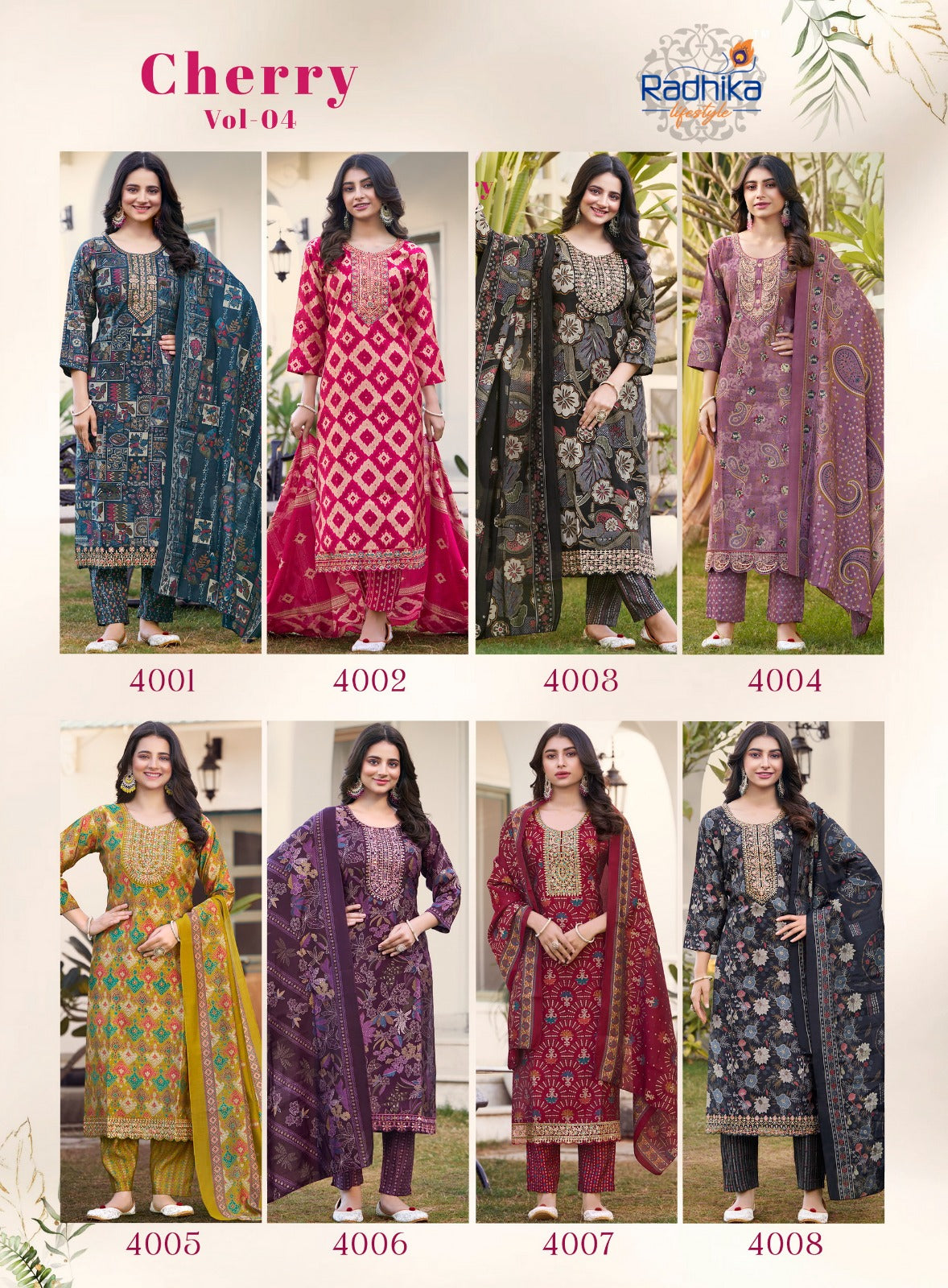 Cherry Vol 4 Radhika Lifestyle Modal Readymade Pant Style Suits Manufacturer Ahmedabad