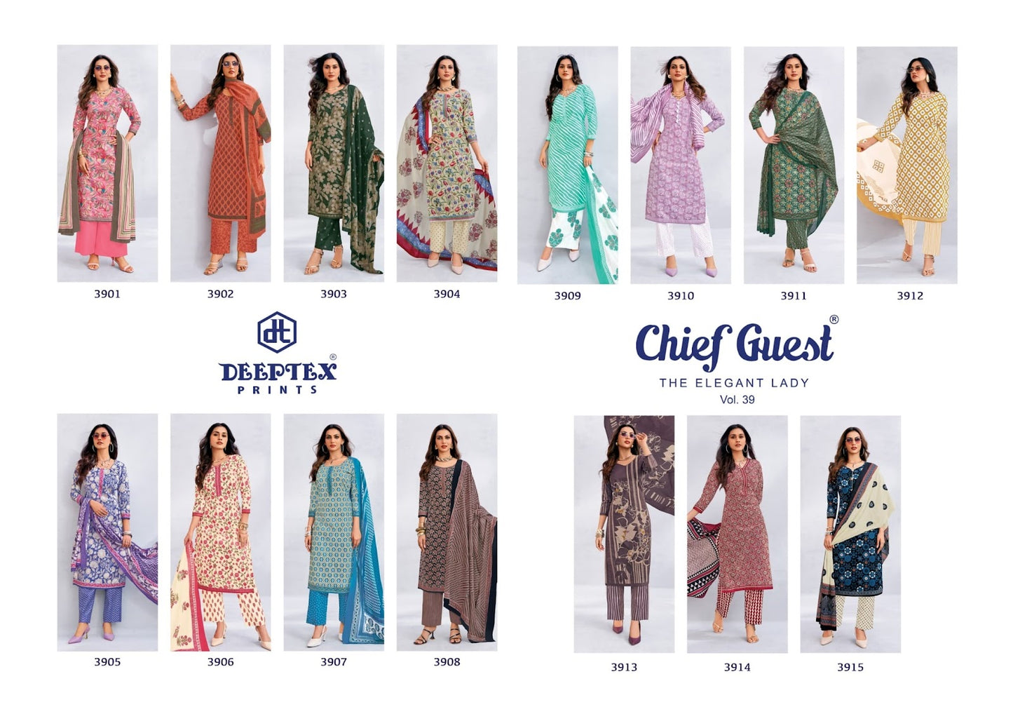 Chief Guest Vol 39 Deeptex Prints Cotton Dress Material Manufacturer Gujarat