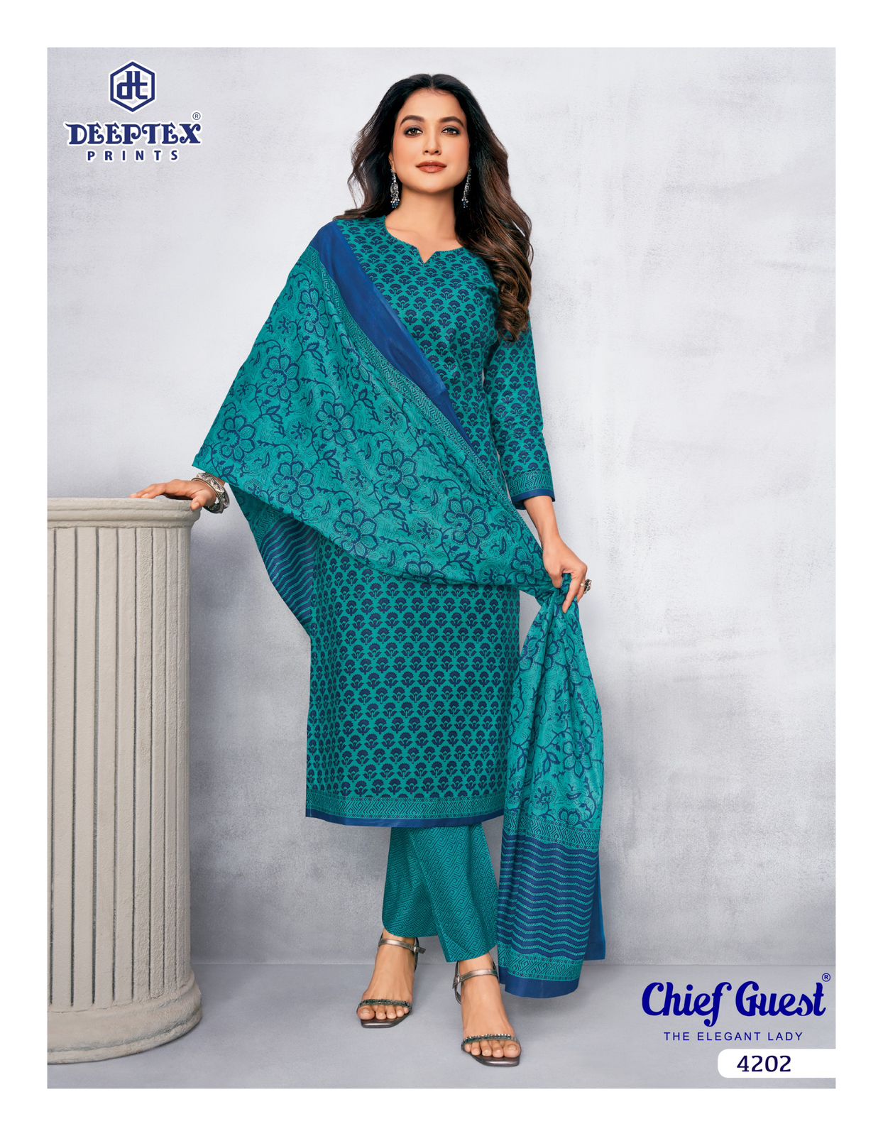 Chief Guest Vol 42 Deeptex Prints Cotton Dress Material Wholesaler Ahmedabad