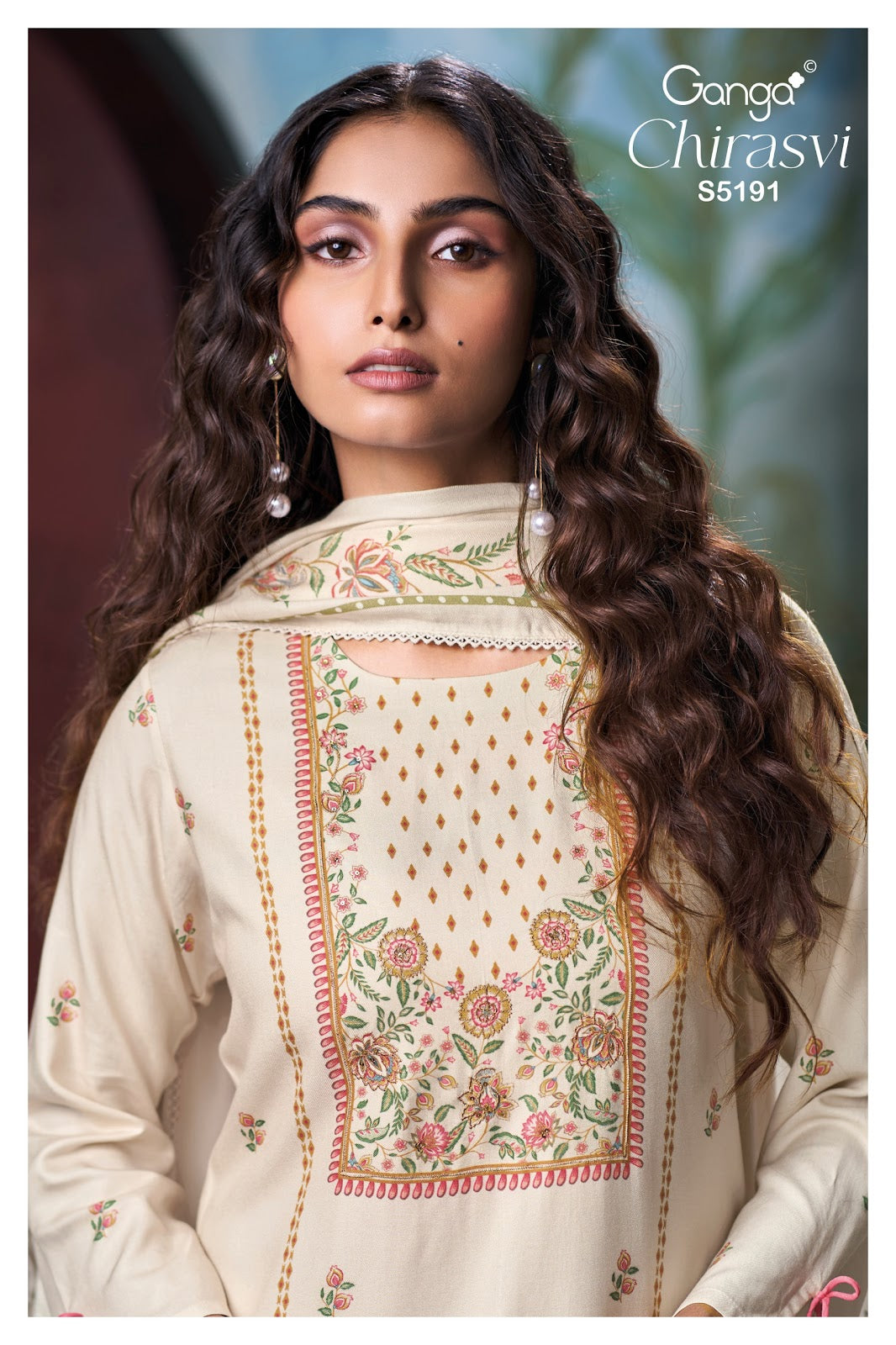 Chirasvi S5191 Ganga Wool Pashmina Suits Supplier Gujarat