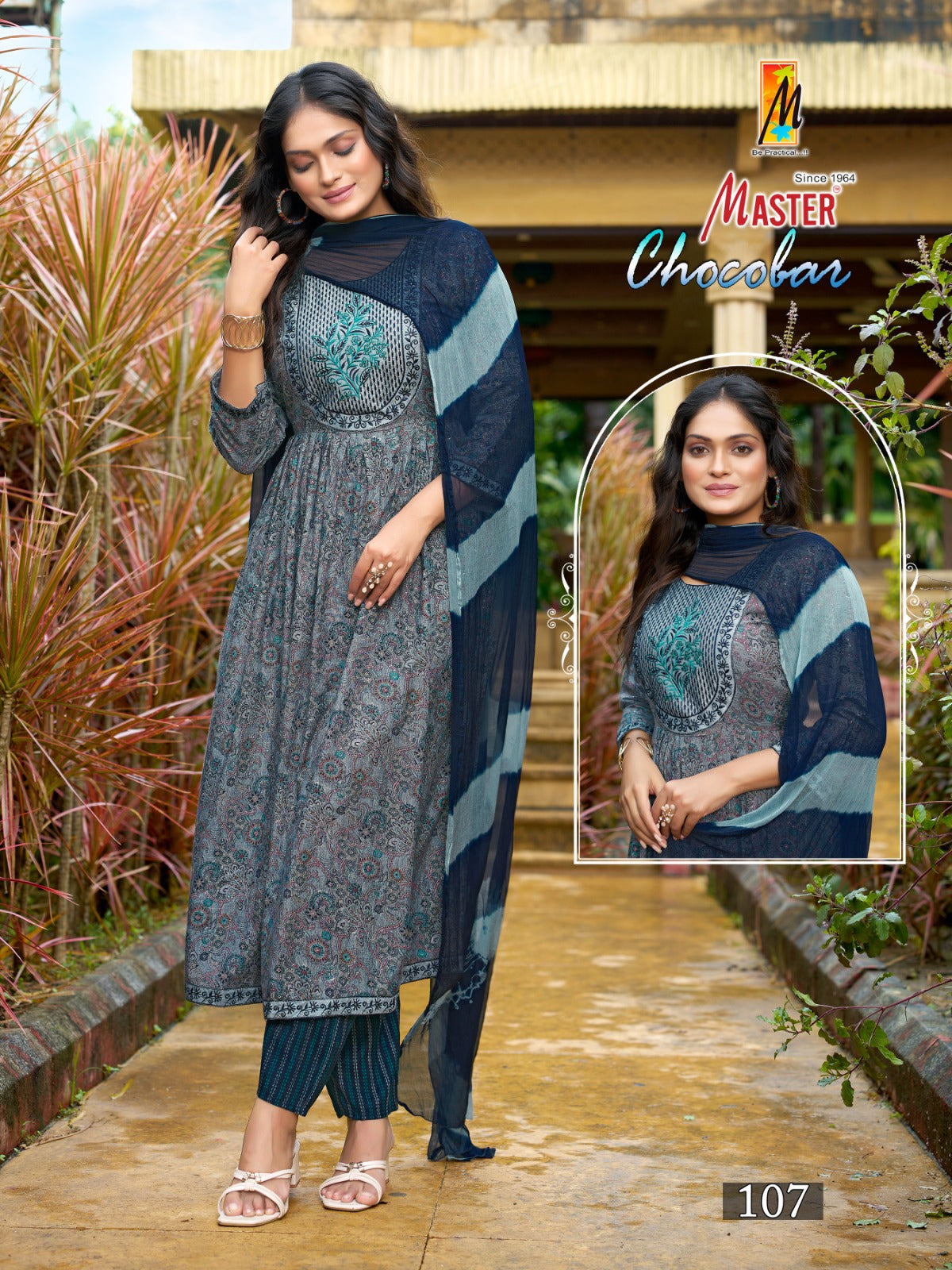 Chocobar Master Capsule Print Readymade Anarkali Suits Supplier