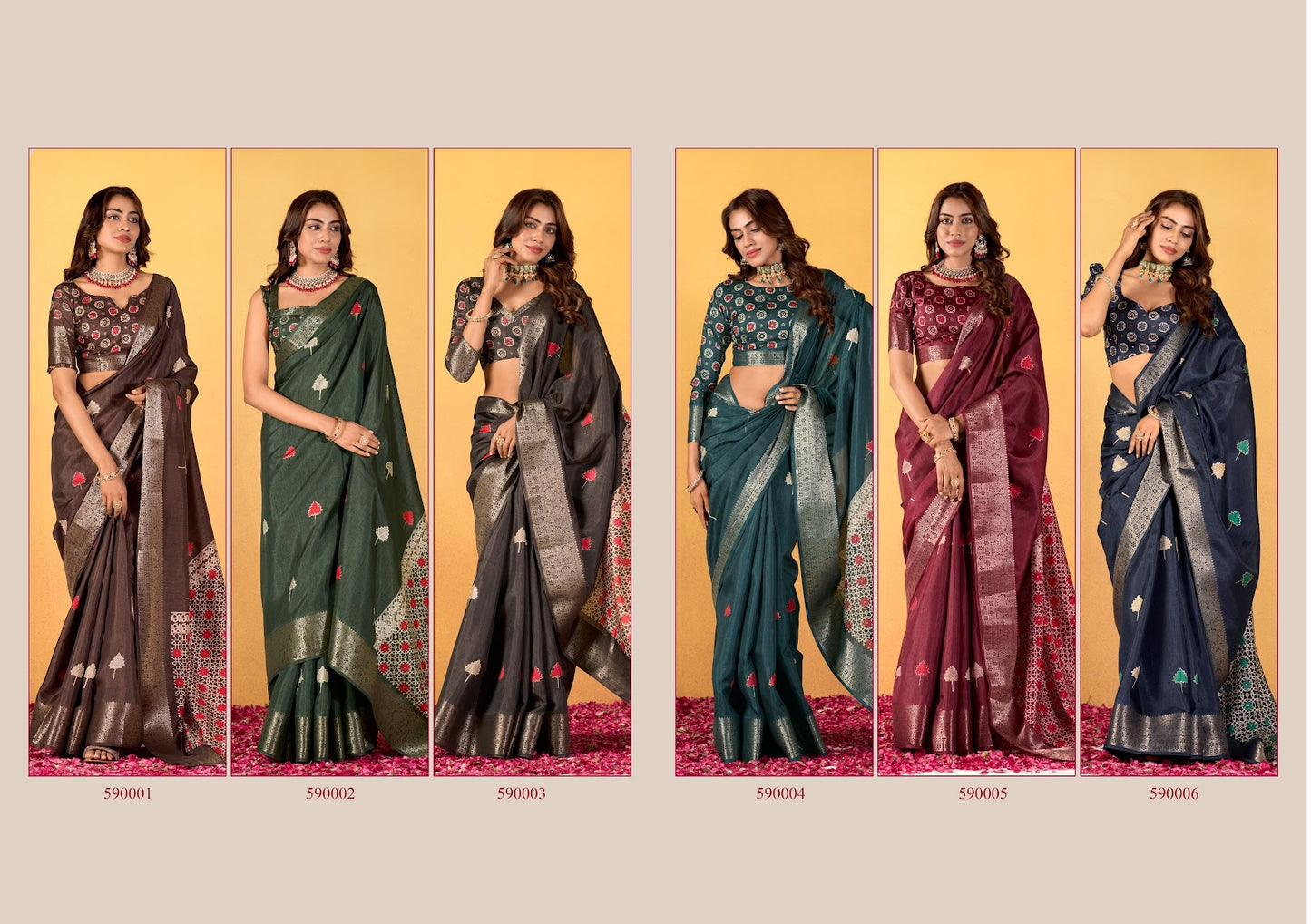 Chocolate Rajpath Dola Silk Sarees Manufacturer