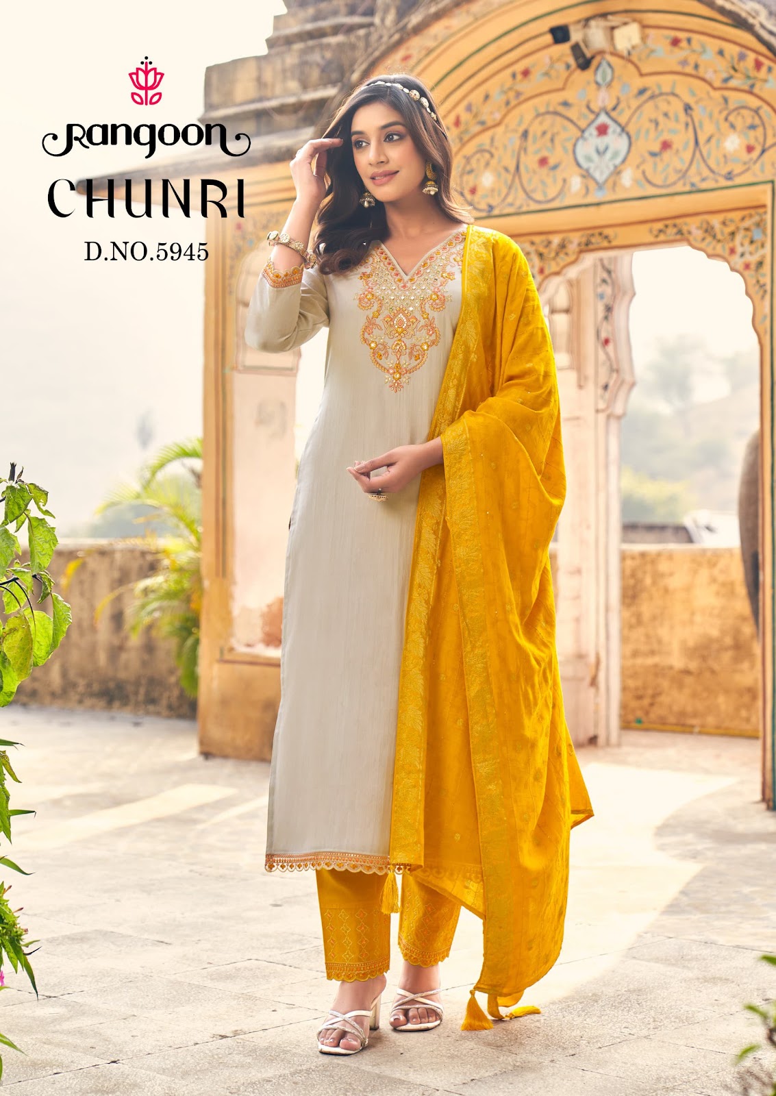 Chunri Rangoon Viscose Readymade Pant Style Suits Manufacturer Gujarat
