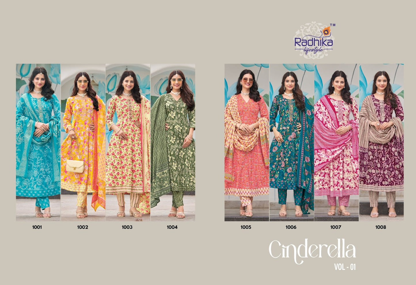 Cinderella Vol 1 Radhika Lifestyle Cotton Readymade Anarkali Suits Wholesale Rate