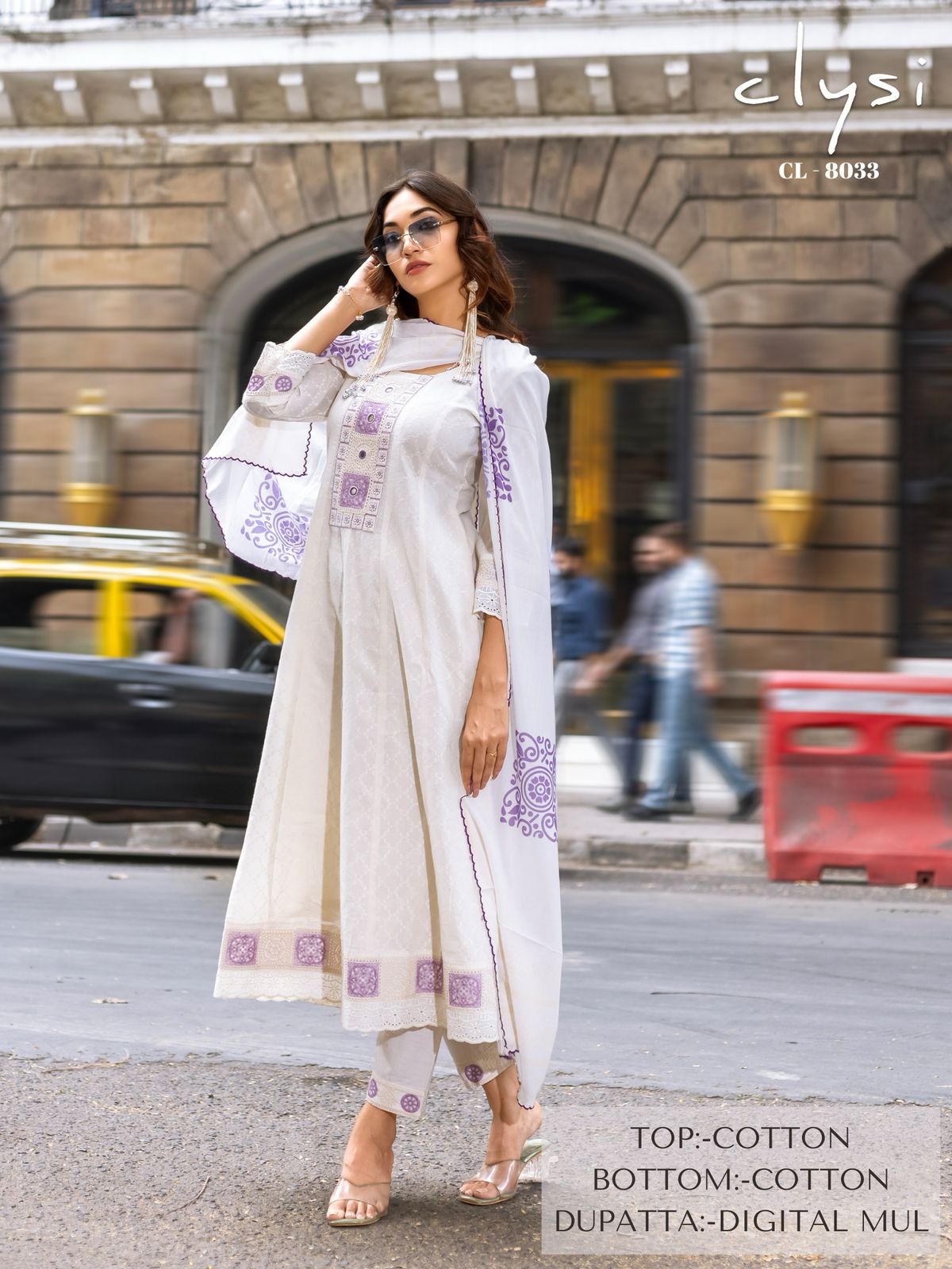 Cl 8033 Clysi Cotton Readymade Anarkali Suits Manufacturer India