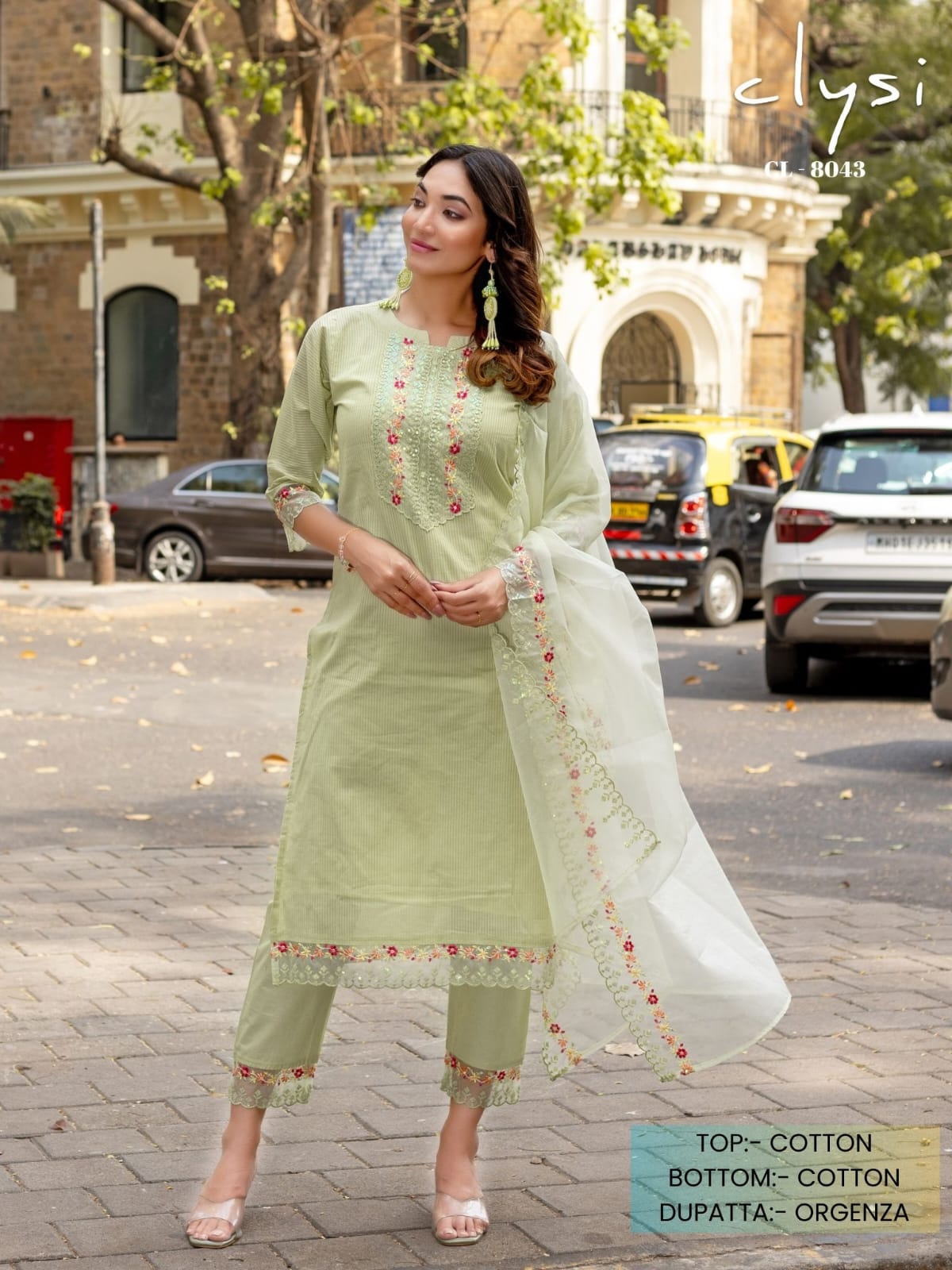 Cl 8043-8045 Clysi Cotton Readymade Pant Style Suits Supplier