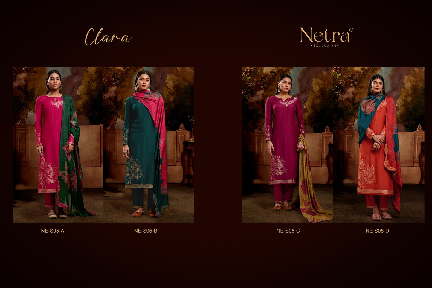 Clara Netra Modal Pant Style Suits Supplier Gujarat