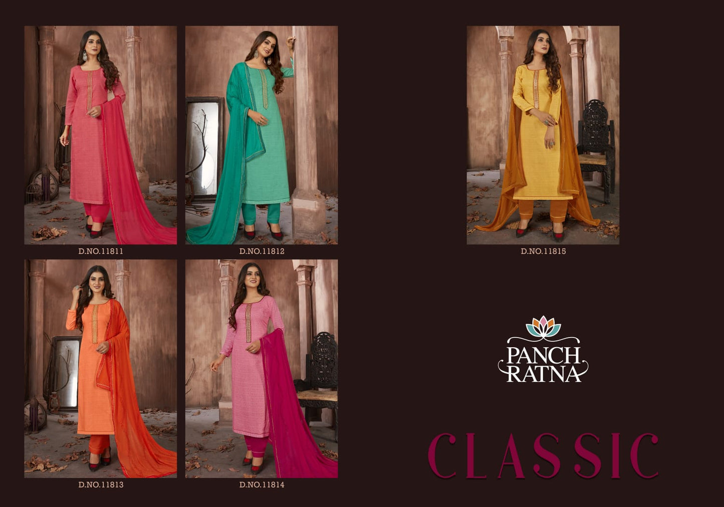 Classic Panch Ratna Cotton Pant Style Suits