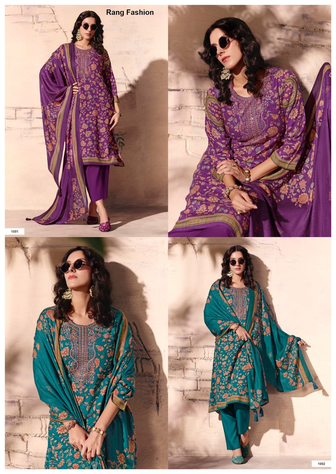 Classic Rang Fashion Pashmina Suits Manufacturer Gujarat