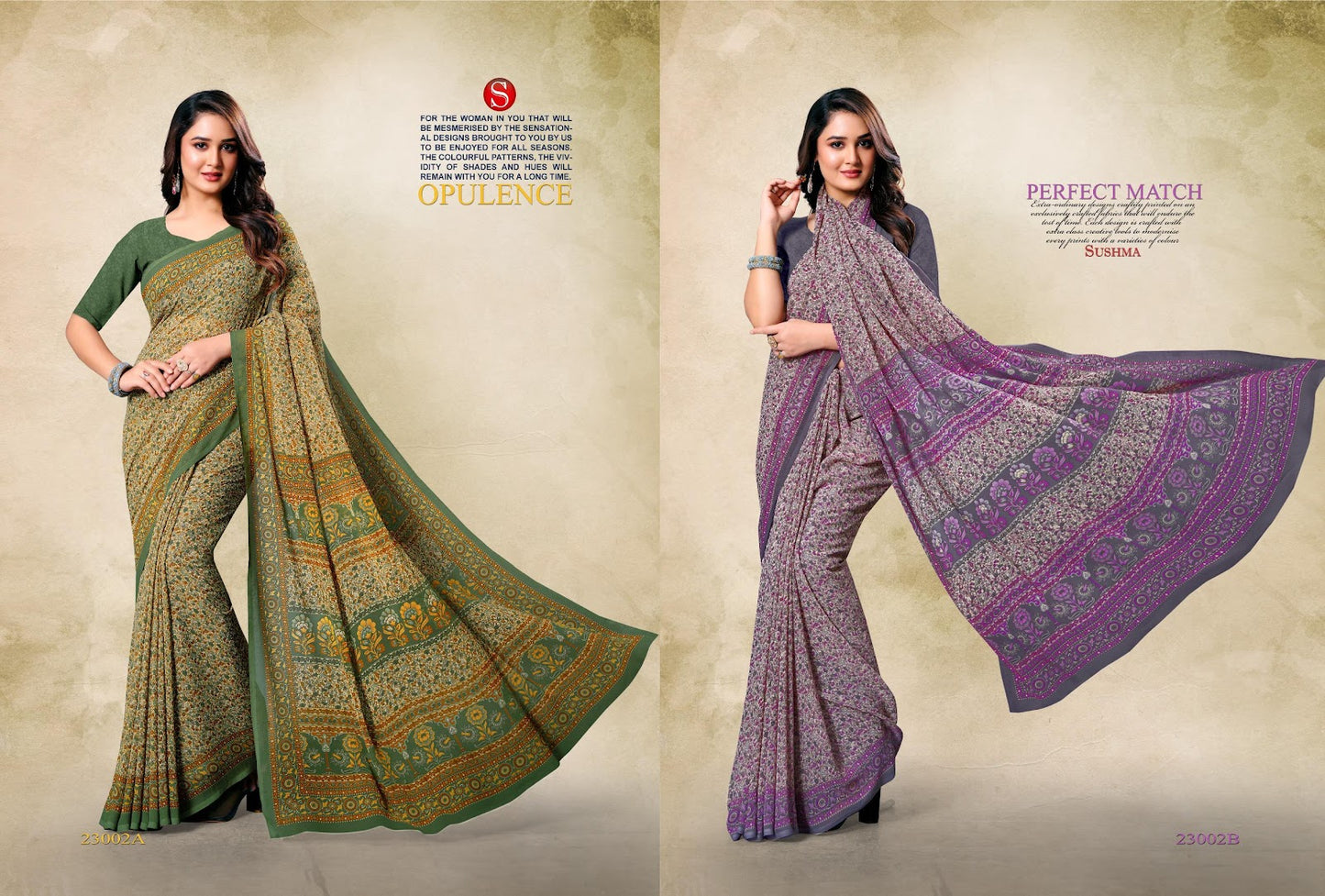 Classical Sushma Weightless Sarees Wholesaler Gujarat