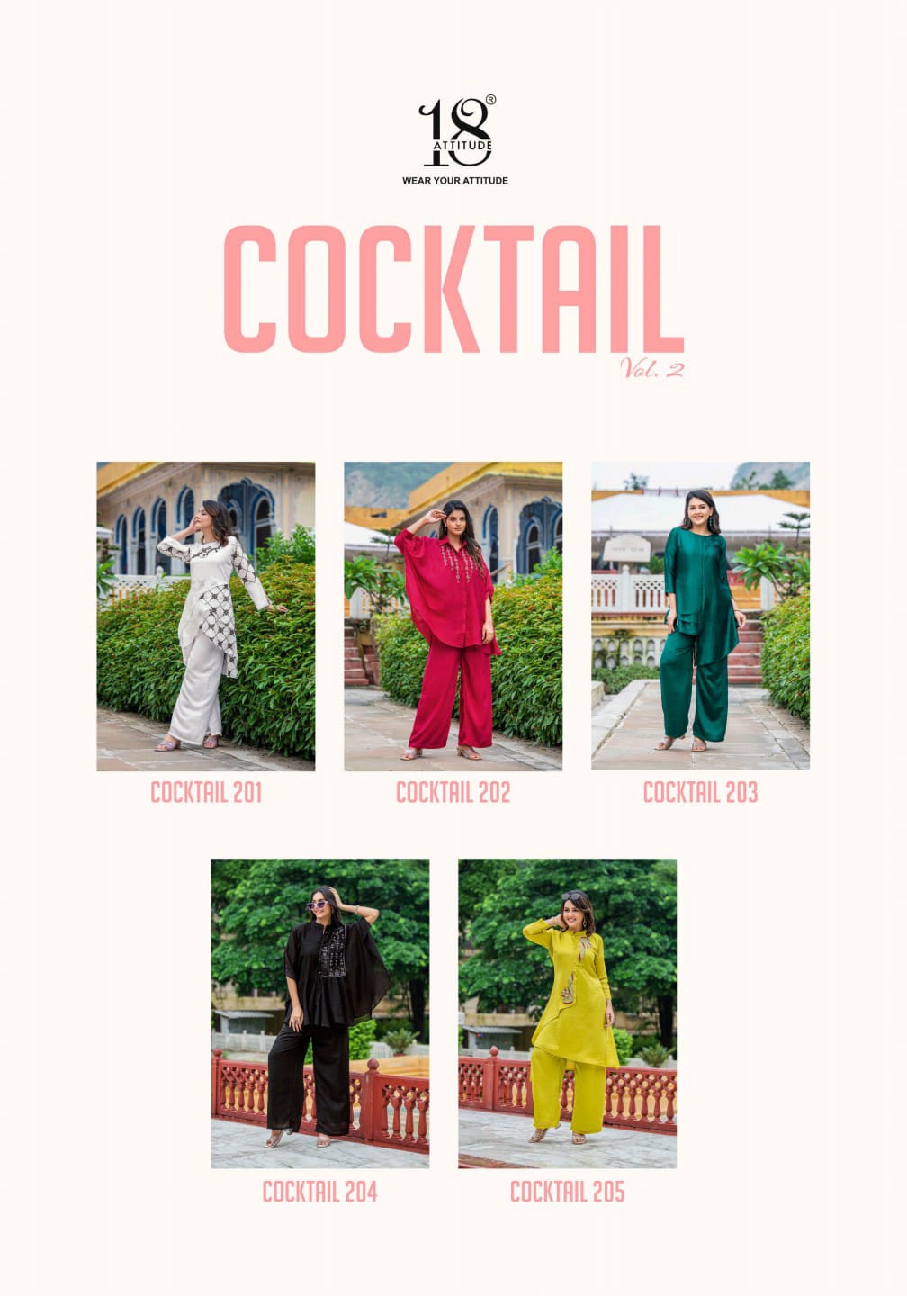 Cocktail Vol 2 18 Attitude Vichitra Silk Co Ord Set Wholesale