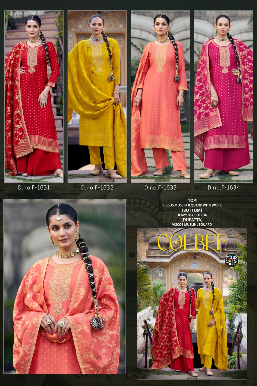 Colbee Four Dots Viscose Muslin Pant Style Suits Exporter Gujarat
