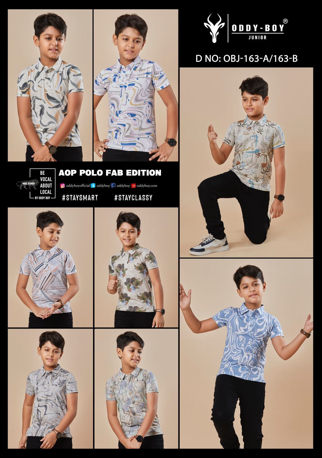 Collar Neck Obj 163 Ab Oddy Boy Aop Boys Tshirt Manufacturer
