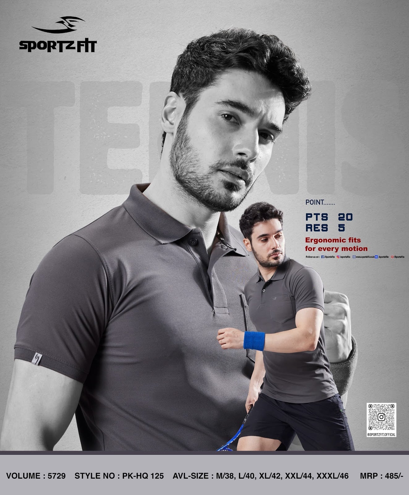 Collar Style Vol 5729 Sportz Fit Pk Mens Tshirts Manufacturer India