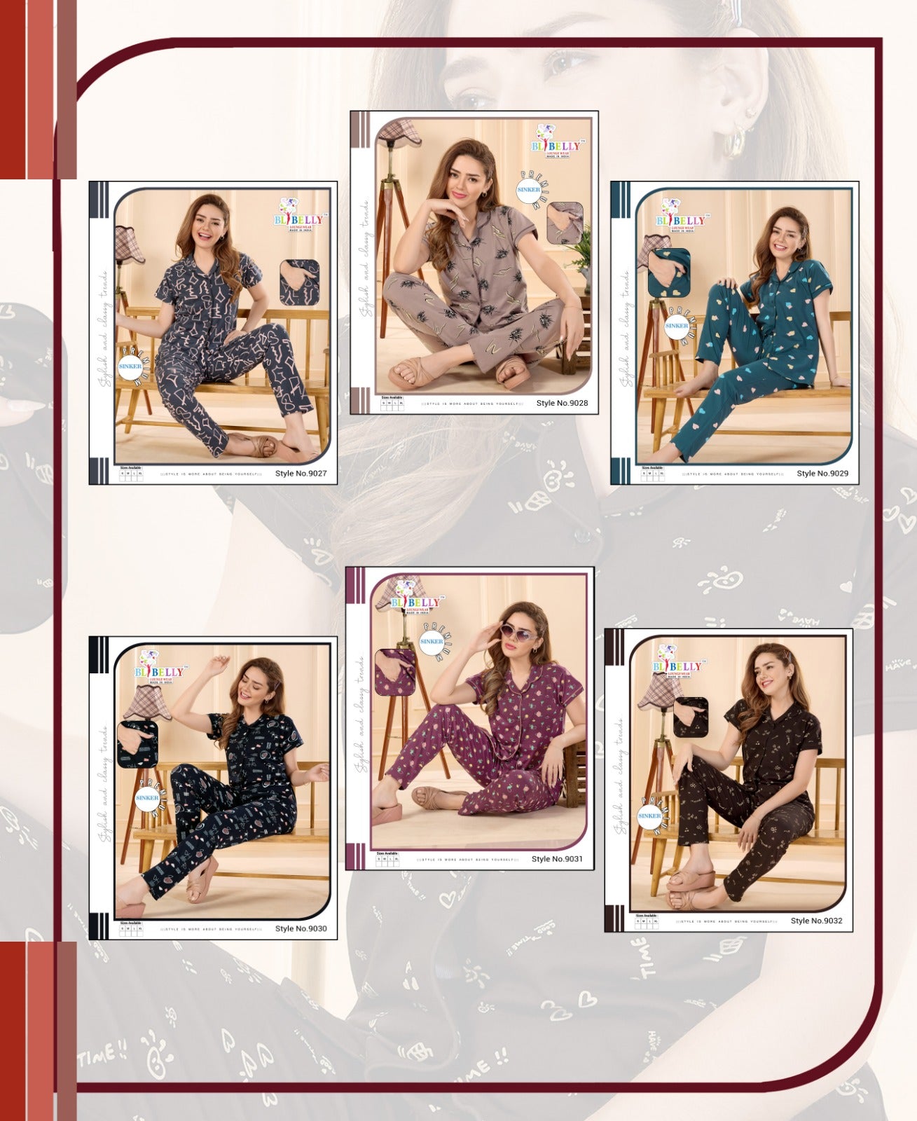 Collar Vol 656 Belly Sinker Collar Night Suits Manufacturer Ahmedabad