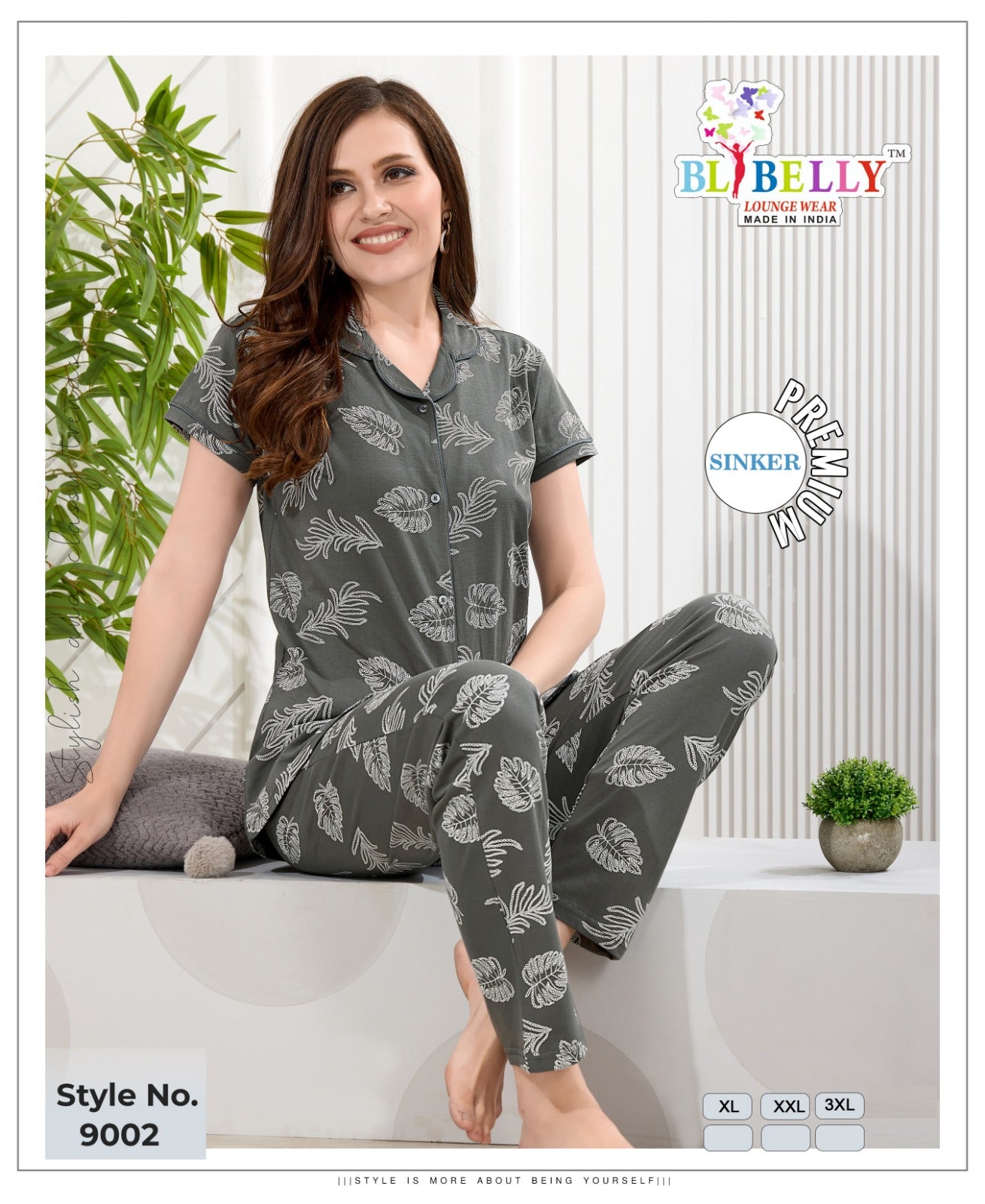 Collar Vol 658 Belly Sinker Collar Night Suits Exporter Ahmedabad