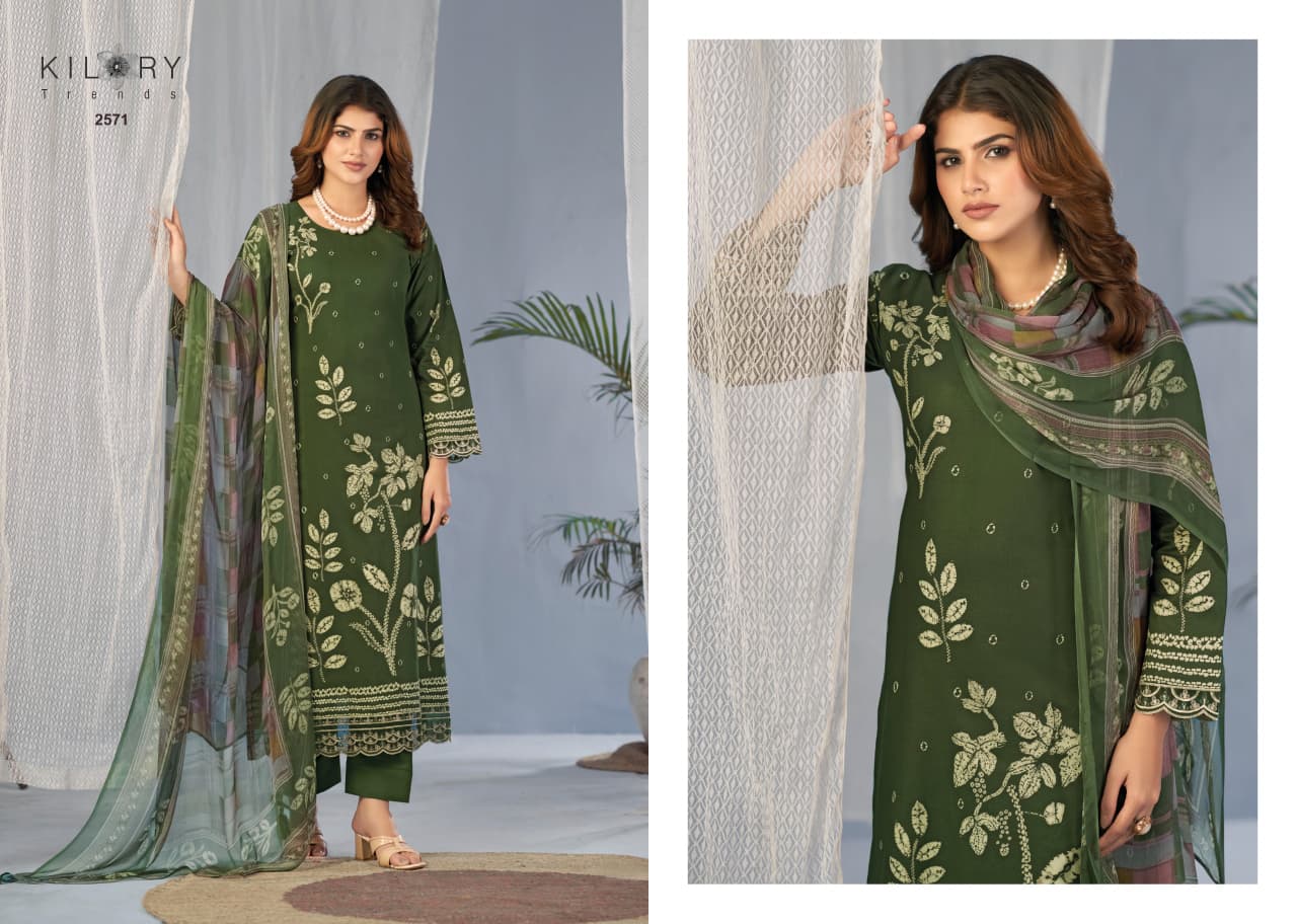 Combination Kilory Lawn Cotton Pakistani Salwar Suits Exporter India