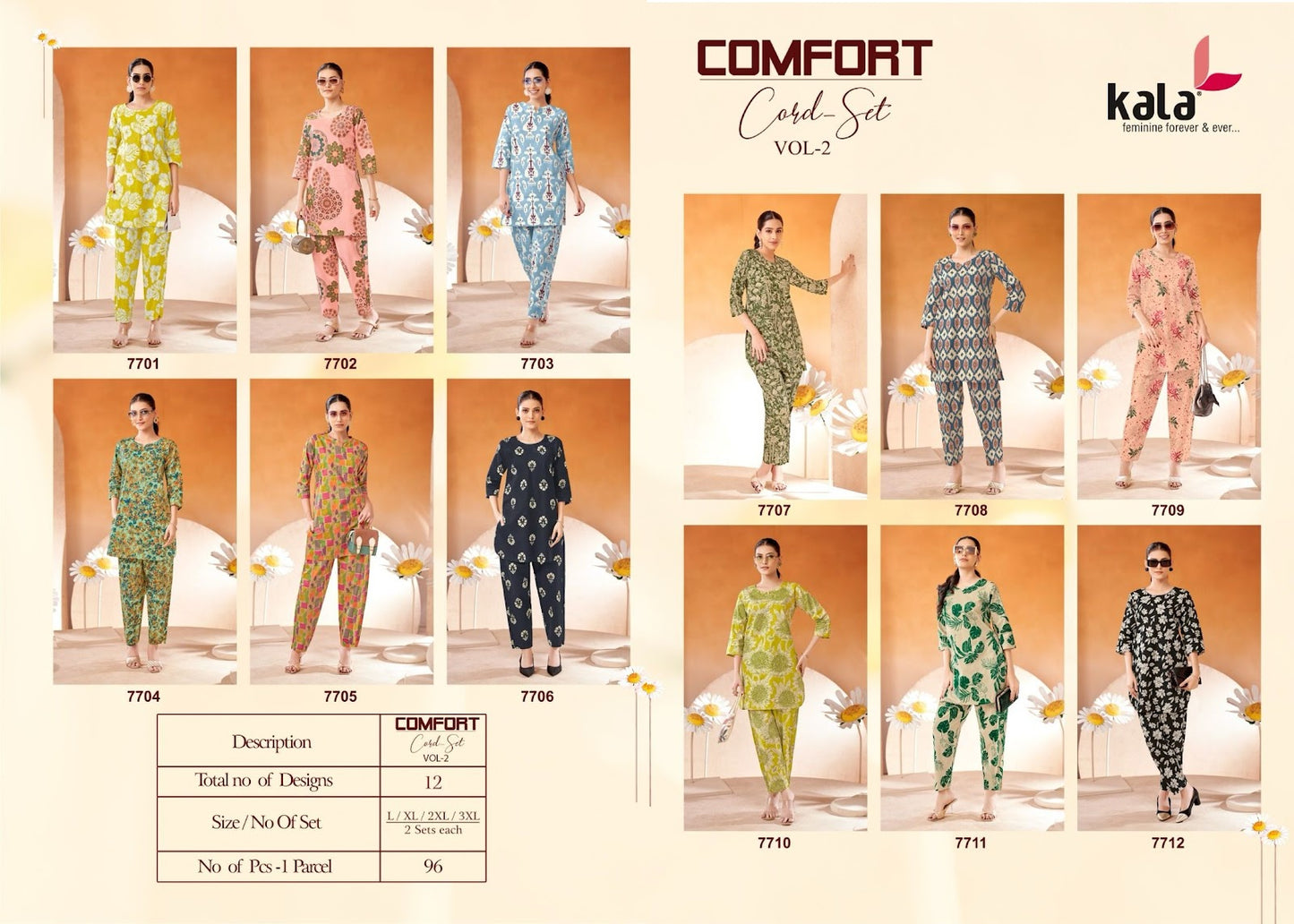 Comfort Vol 2 Kala Cotton Co Ord Set Exporter Ahmedabad