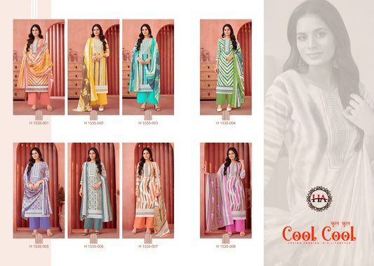 Cool Cool Harshit Fashion Cotton Pant Style Suits Wholesale Price