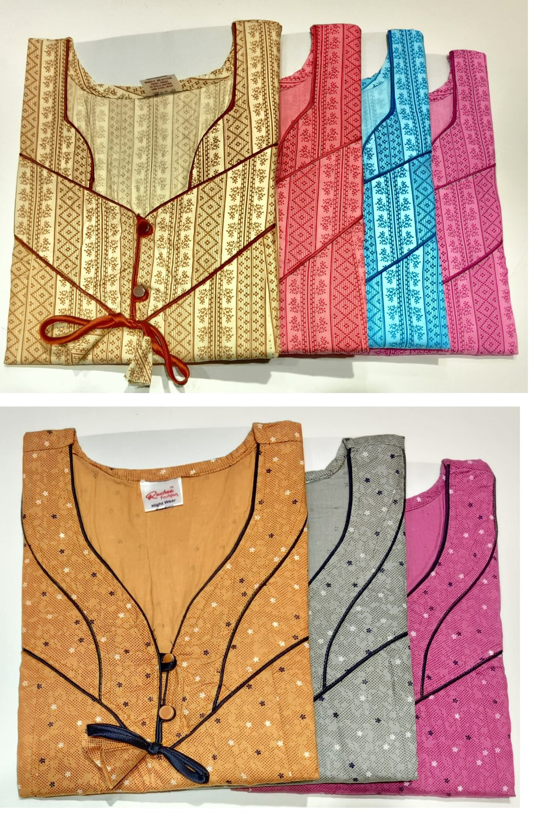 Cotton 0305 Ruchee Fashion Feeding Night Gown