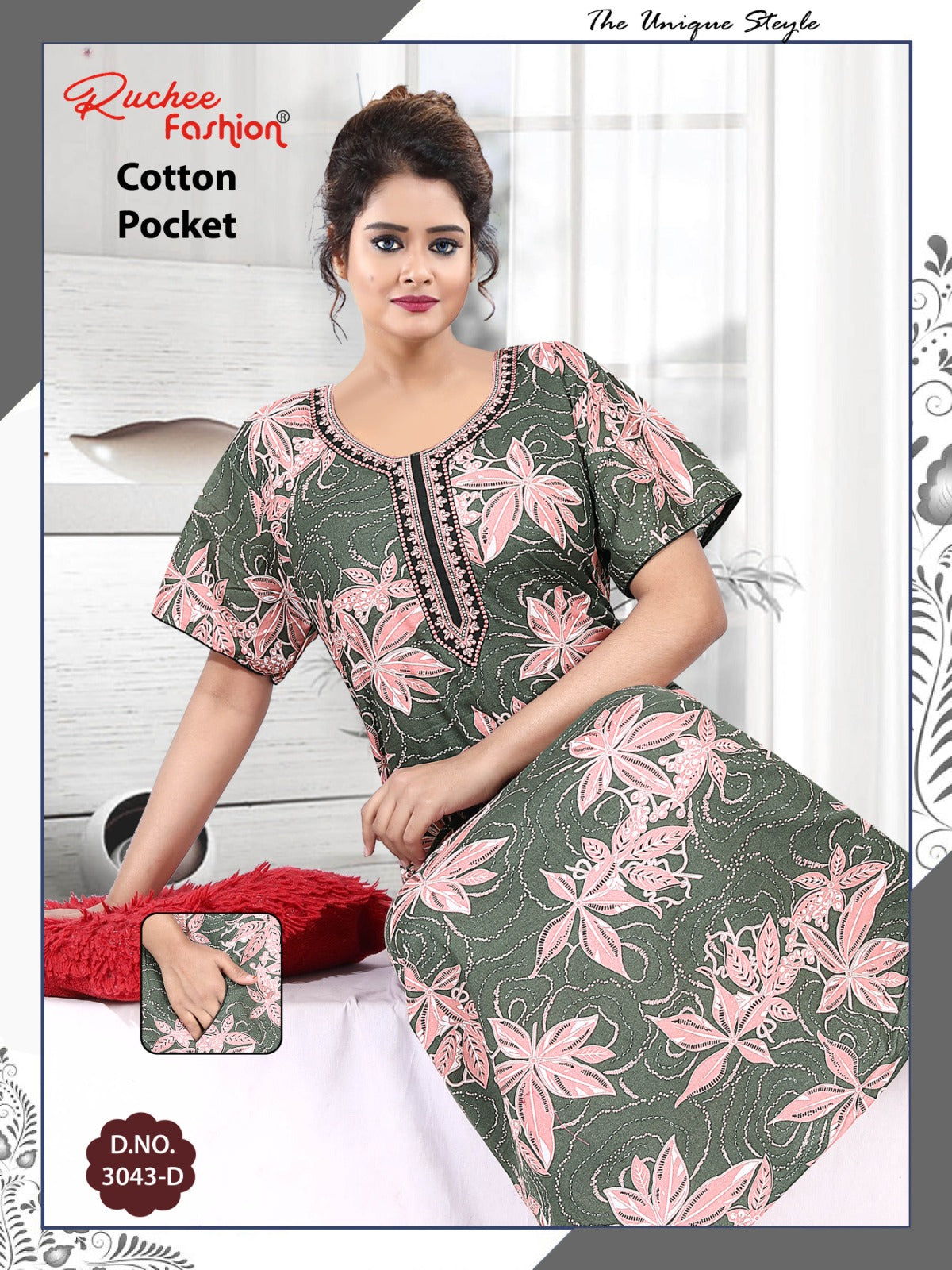 Cotton 1809 Ruchee Fashion Night Gowns Wholesaler