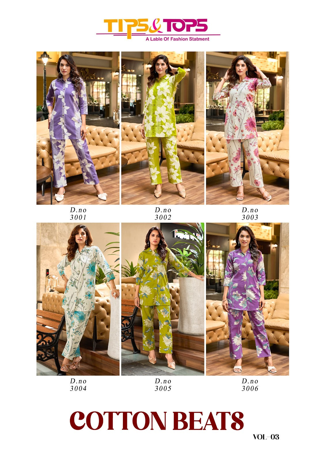 Cotton Beats Vol 3 Tips Tops Cotton Co Ord Set Manufacturer Gujarat