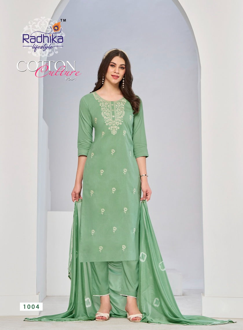 Cotton Culture Vol 1 Radhika Lifestyle Readymade Pant Style Suits